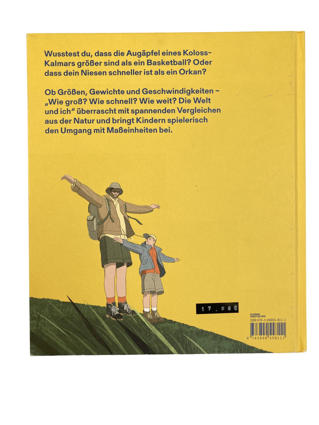 Kinderbücher Bücher Spielen & Lernen Wie groß ? Wie weit ? Wie schnell ? Die Welt und ich Kleine Gestalten Rear Image Last Season