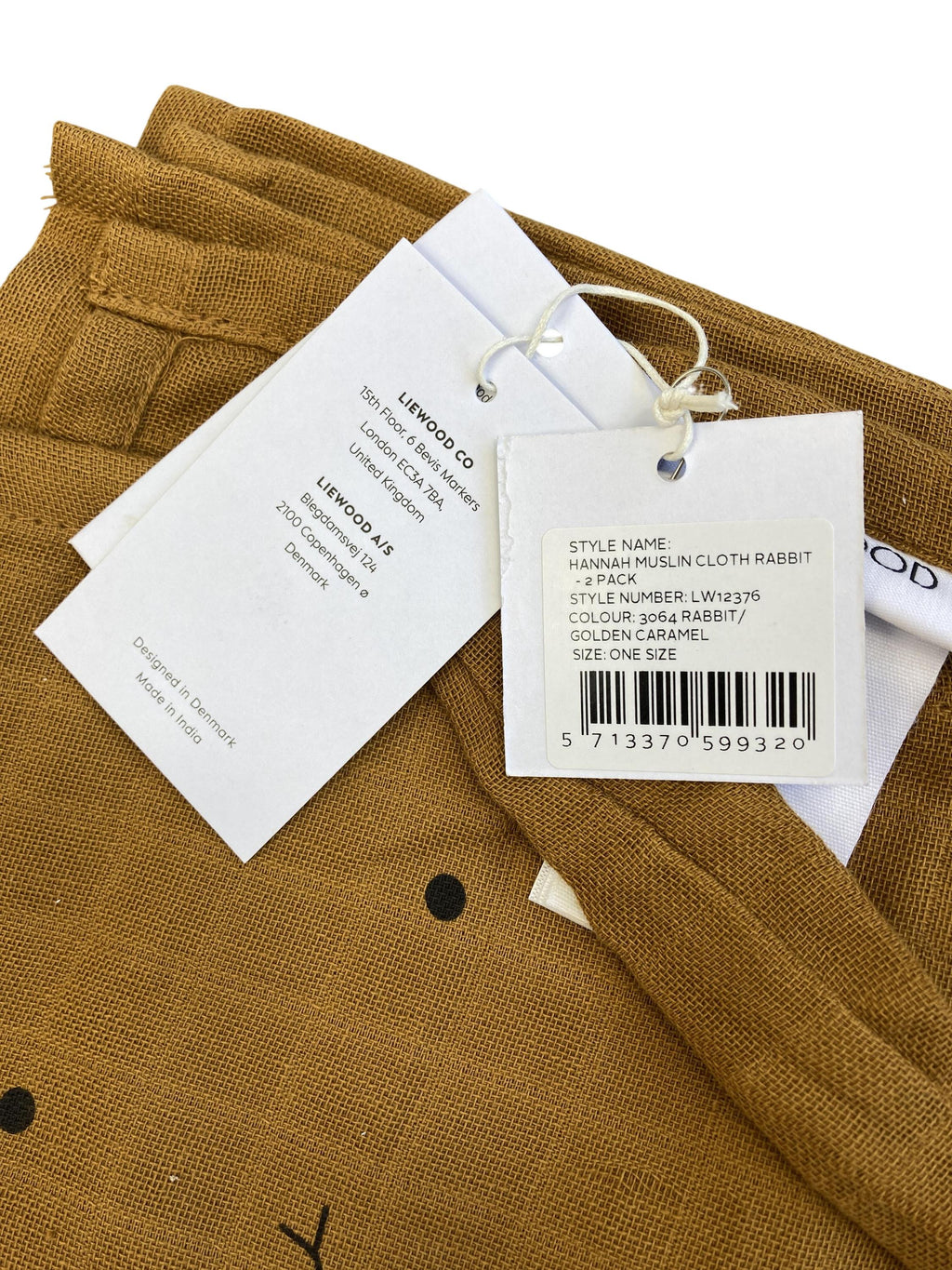 Musselintücher Tücher Pflege Hannah Musselintuch Kaninchen - 1 Pack Liewood Label Image Last Season