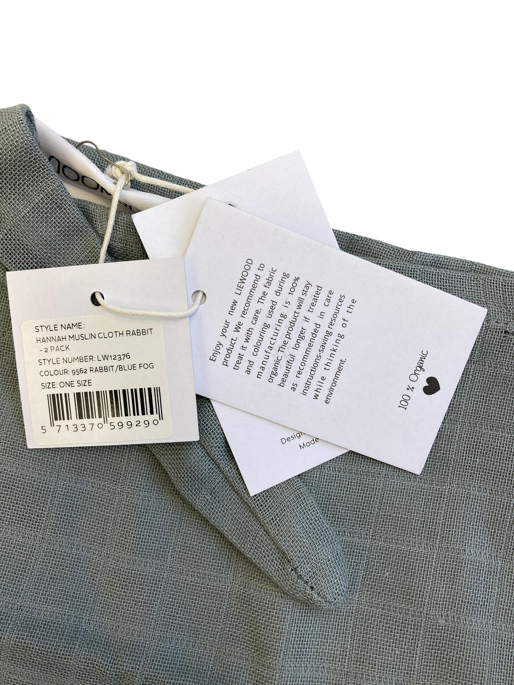 Musselintücher Tücher Pflege Hannah Musselintuch Kaninchen - 1 Pack Liewood Label Image Last Season