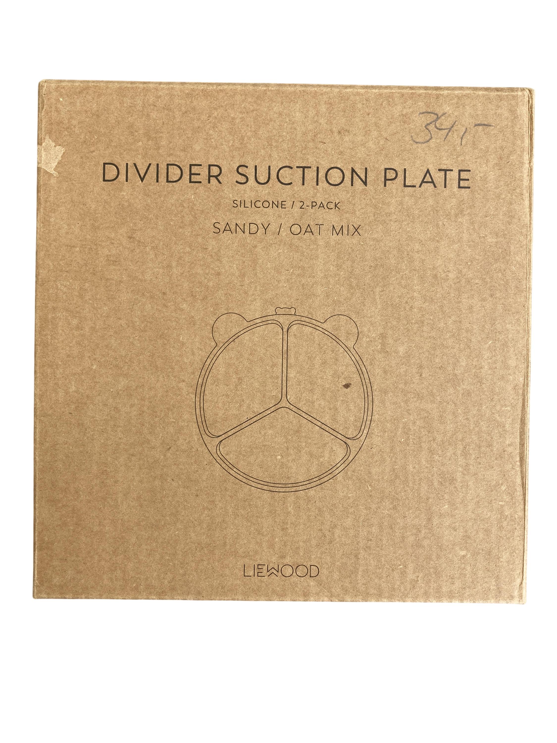 Teller Essen Wohnen & Kinderzimmer Stacy Divider Suction Plate 2-Pack Liewood Front Image Last Season