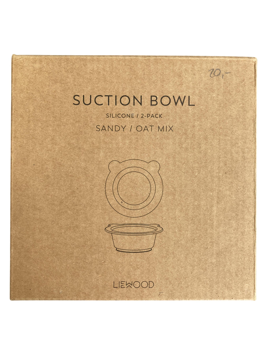 Essen Wohnen & Kinderzimmer Peony Suction Bowl 2-Pack Liewood Front Image Last Season