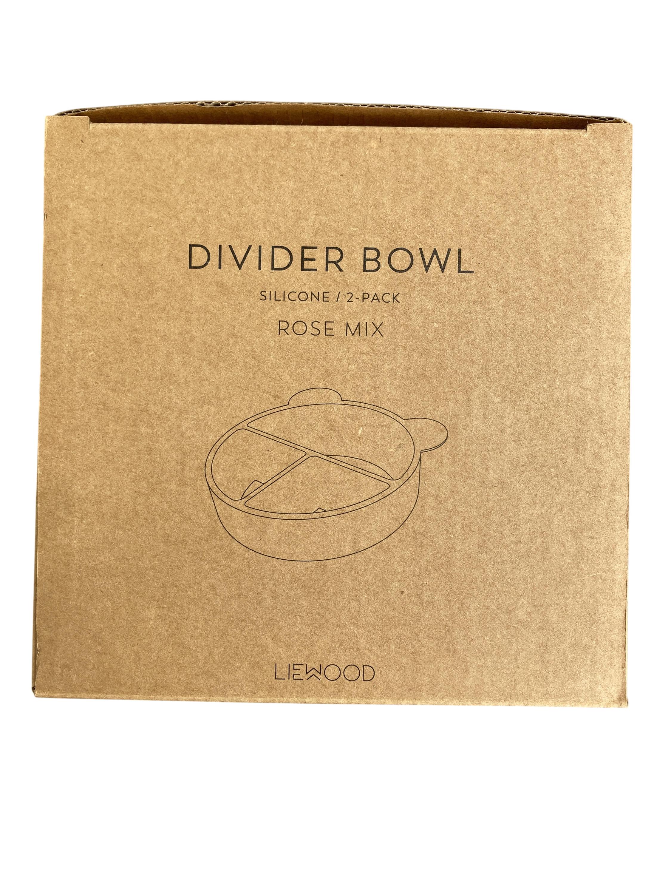 Essen Wohnen & Kinderzimmer Connie Divider Bowl 2-Pack Liewood Front Image Last Season