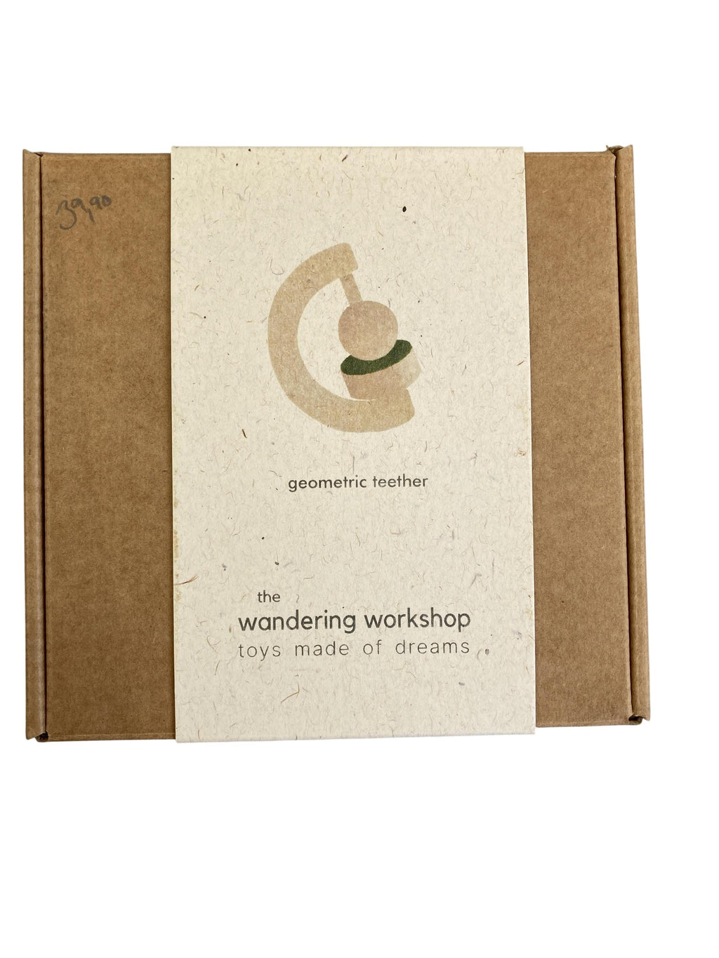 Beißringe & Beißer Babyspielzeuge Spielen & Lernen Geometric Teether Olive The Wandering Workshop Front Image Last Season