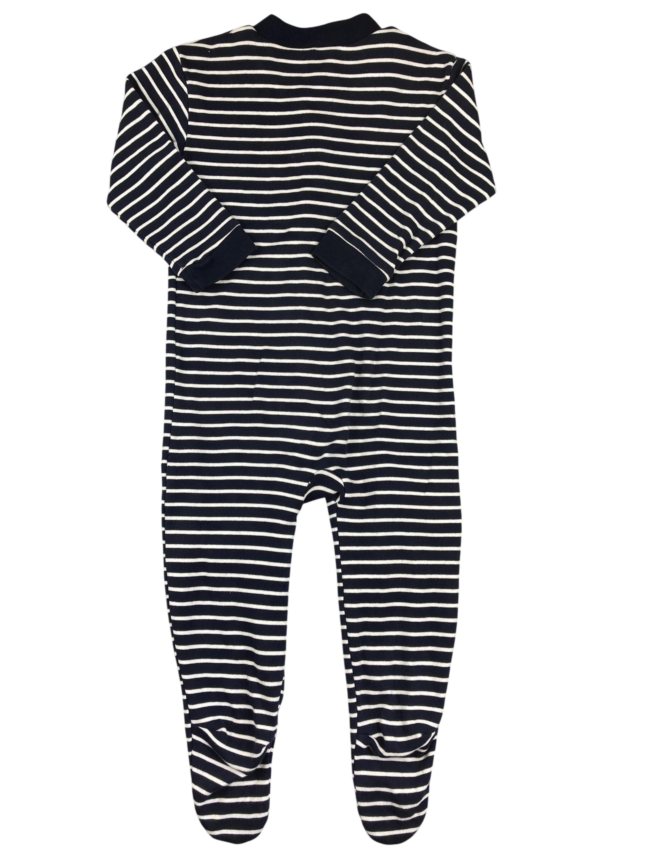 Schlafanzüge einteilig Schlafanzüge Kleidung Baby Schlafoverall mit Füßen Living crafts Rear Image Second Hand