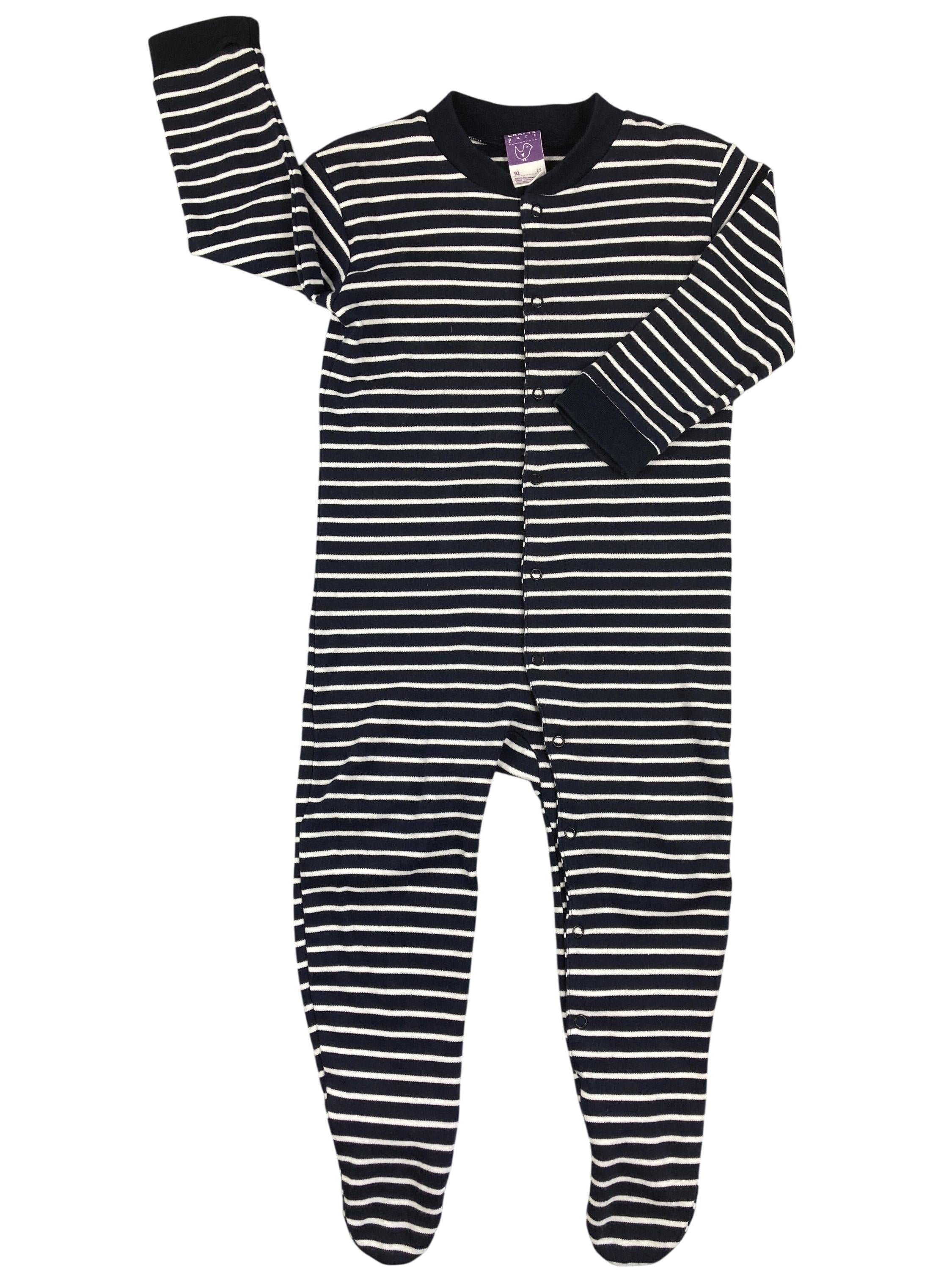 Schlafanzüge einteilig Schlafanzüge Kleidung Baby Schlafoverall mit Füßen Living crafts Front Image Second Hand
