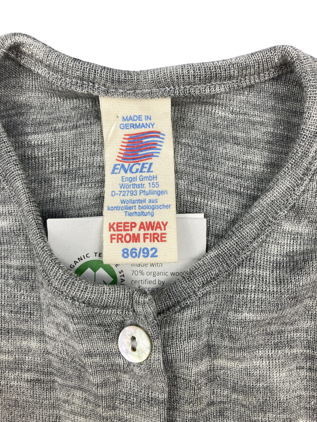 Sonstige Jacken Jacken & Westen Kleidung Baby Cardigan Engel Label Image Open Box