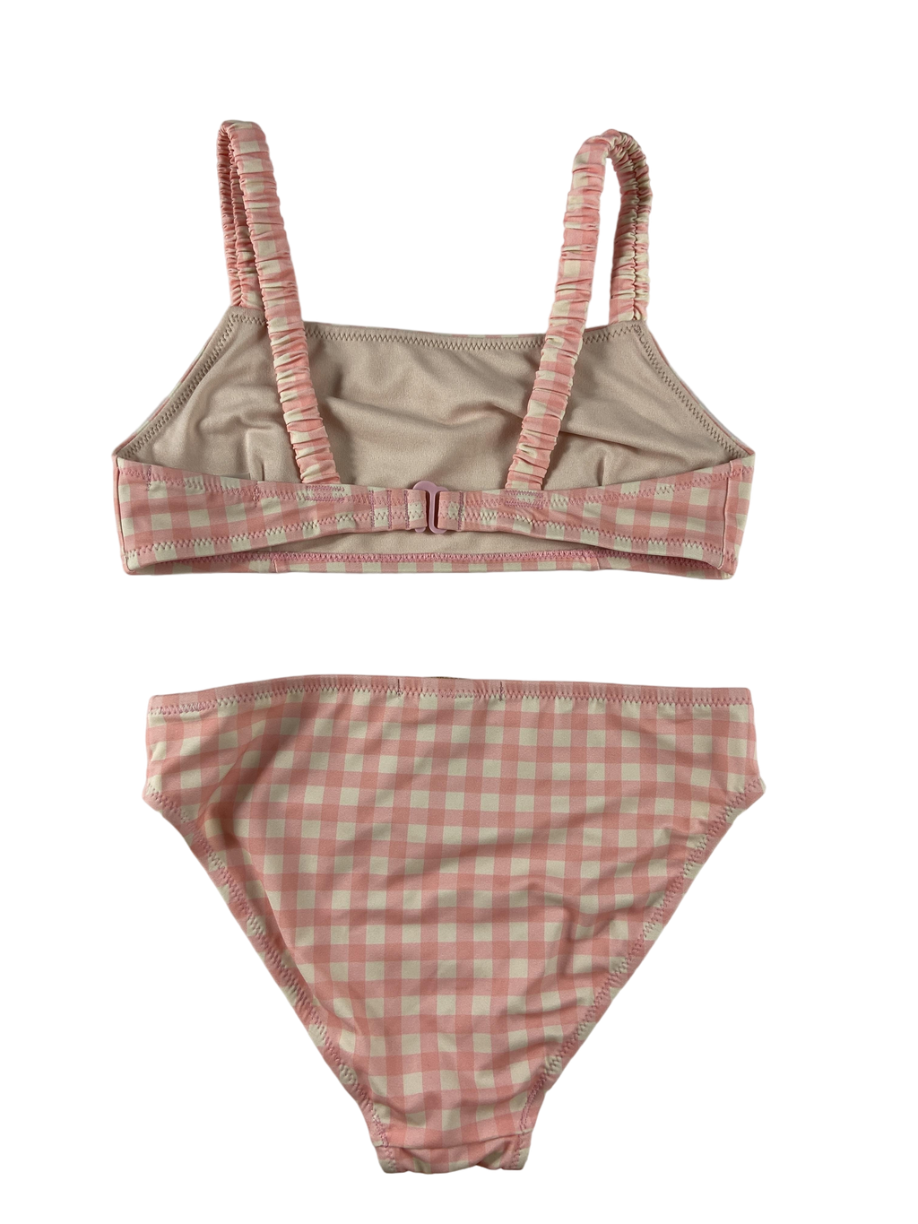Bikinis & Zweiteiler Badebekleidung Kleidung Bikini Pink Karo SCOTCH&SODA Rear Image Last Season