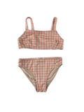 Bikinis & Zweiteiler Badebekleidung Kleidung Bikini Pink Karo SCOTCH&SODA Front Image Last Season