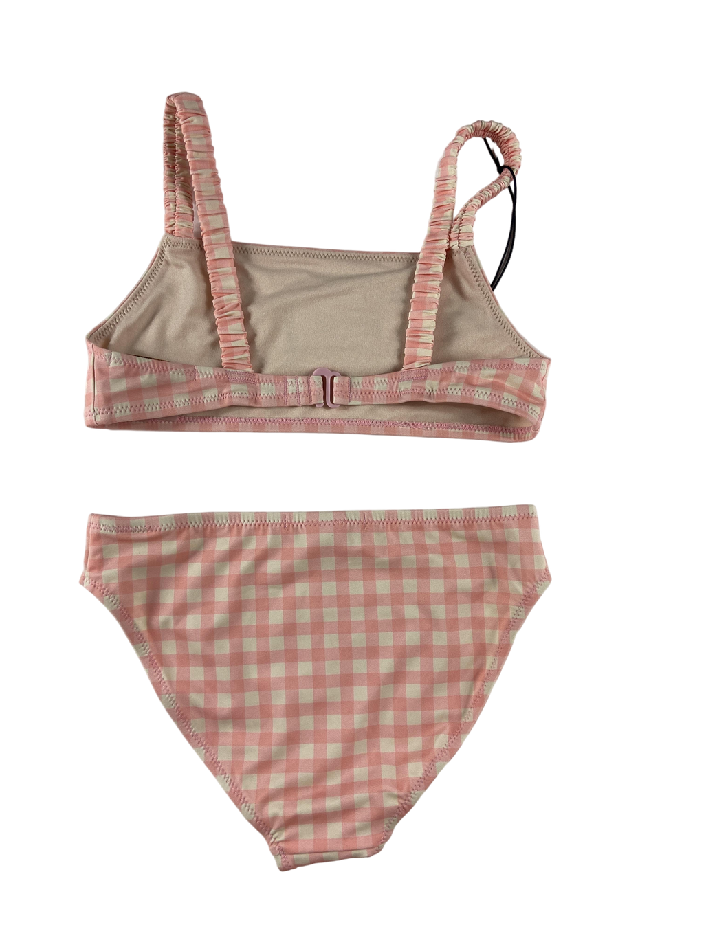 Bikinis & Zweiteiler Badebekleidung Kleidung Bikini Pink Karo SCOTCH&SODA Rear Image Last Season