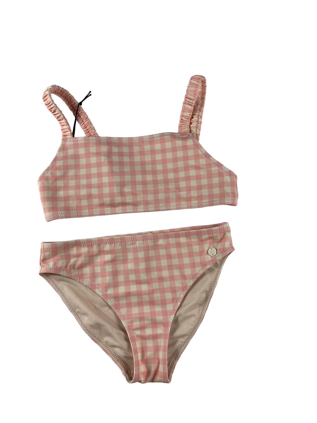 Bikinis & Zweiteiler Badebekleidung Kleidung Bikini Pink Karo SCOTCH&SODA Front Image Last Season