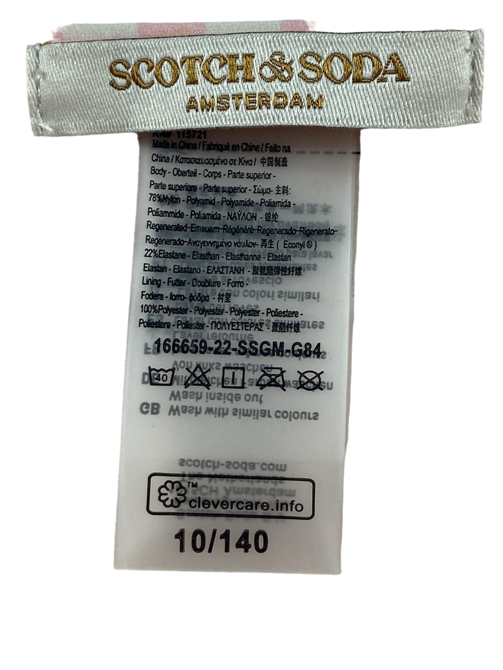 Bikinis & Zweiteiler Badebekleidung Kleidung Bikini Pink Karo SCOTCH&SODA Label Image Last Season