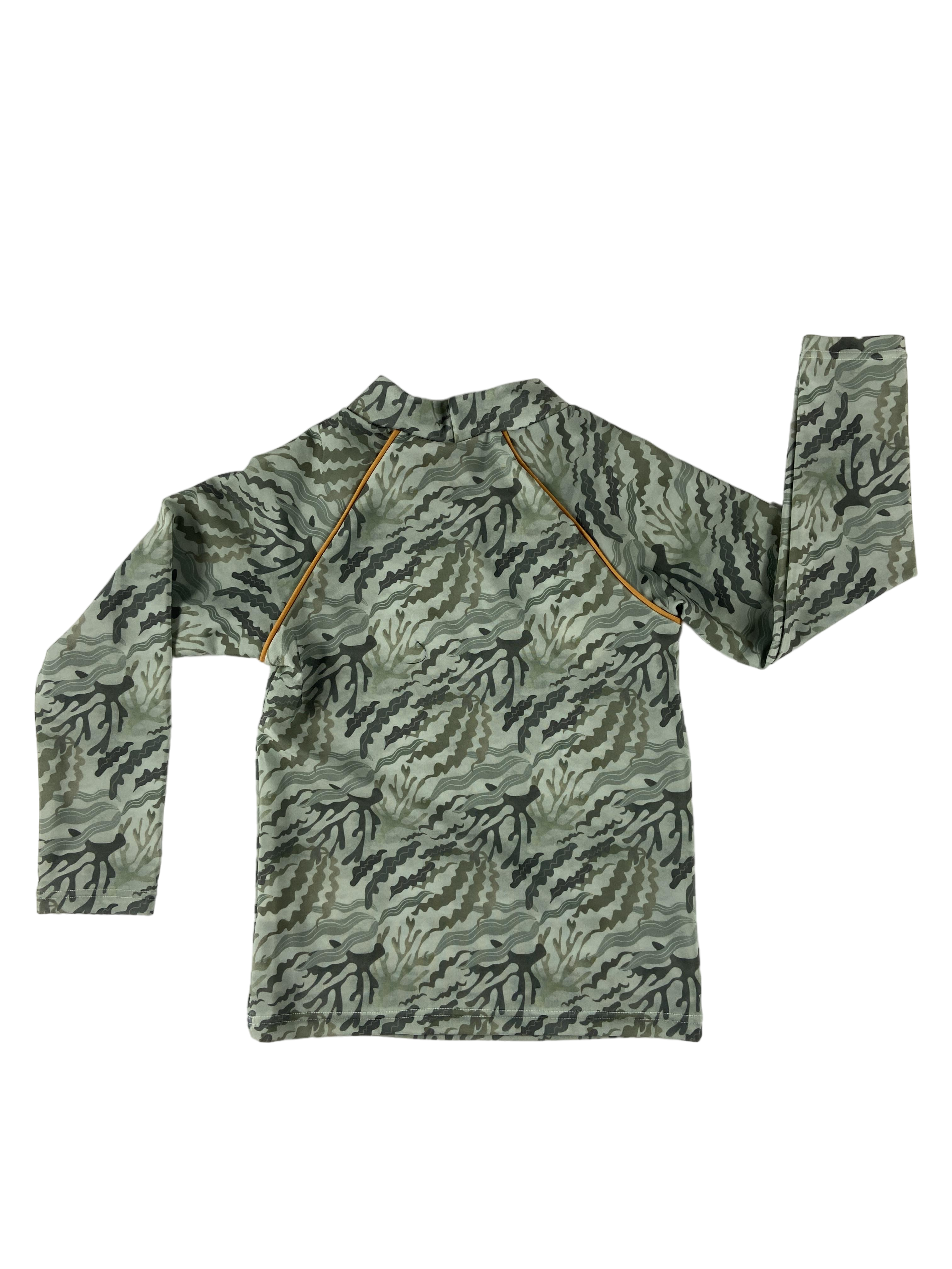 Badebekleidung Kleidung Sea Weed Camo Printed UV Top Rear Image Last Season