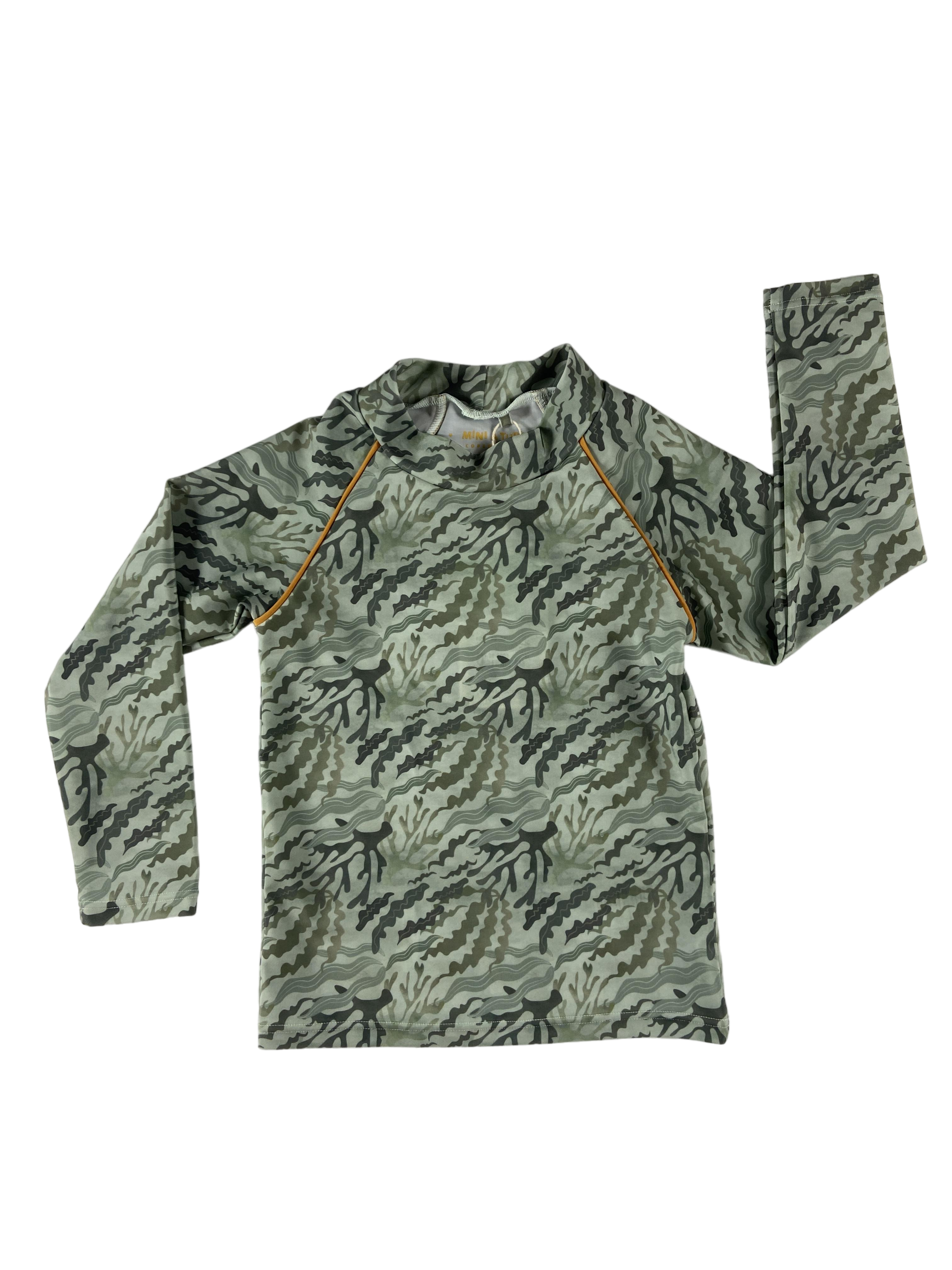 Badebekleidung Kleidung Sea Weed Camo Printed UV Top Front Image Last Season