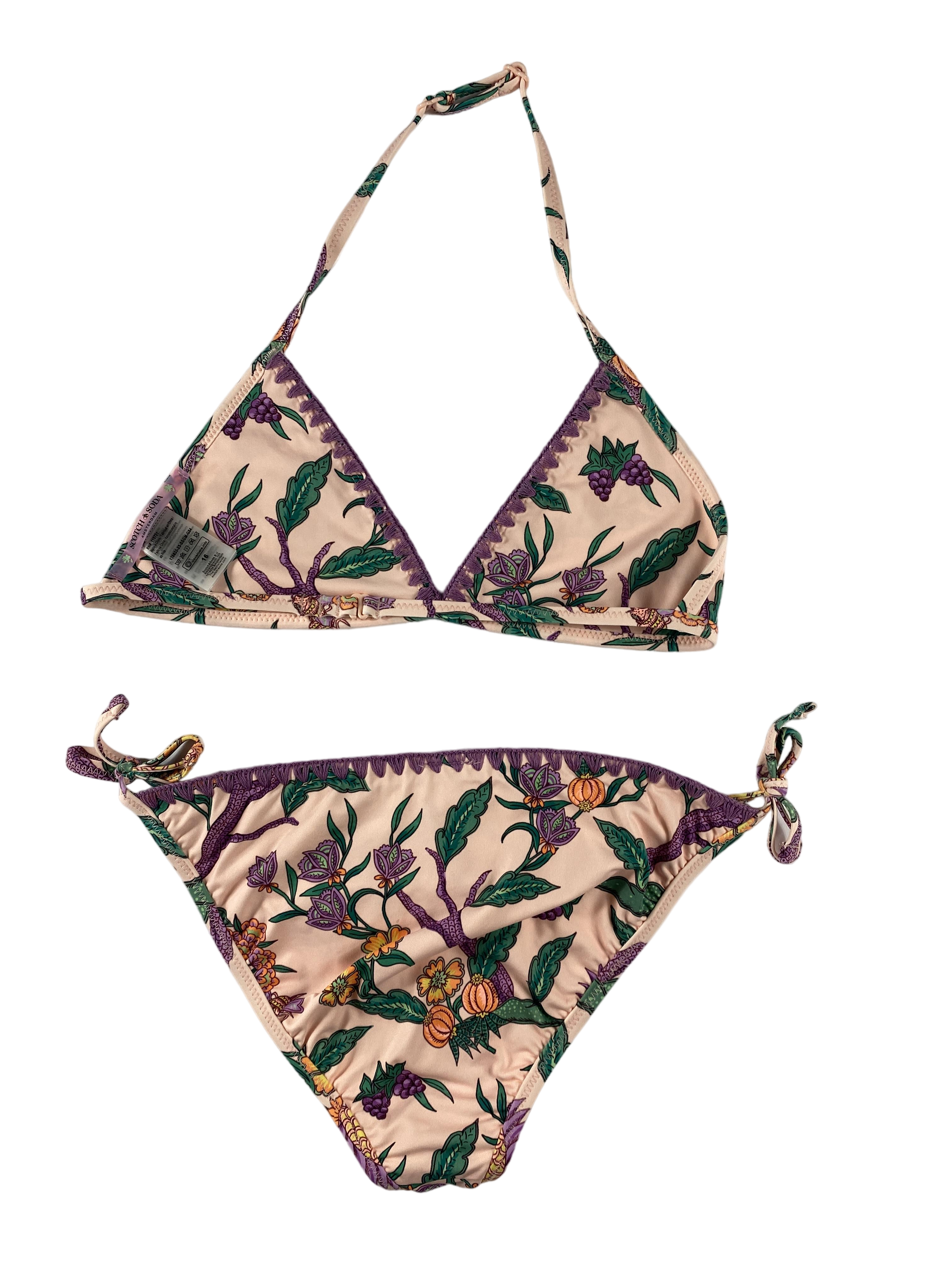 Bikinis & Zweiteiler Badebekleidung Kleidung Flower Garden Bikini Rear Image Last Season