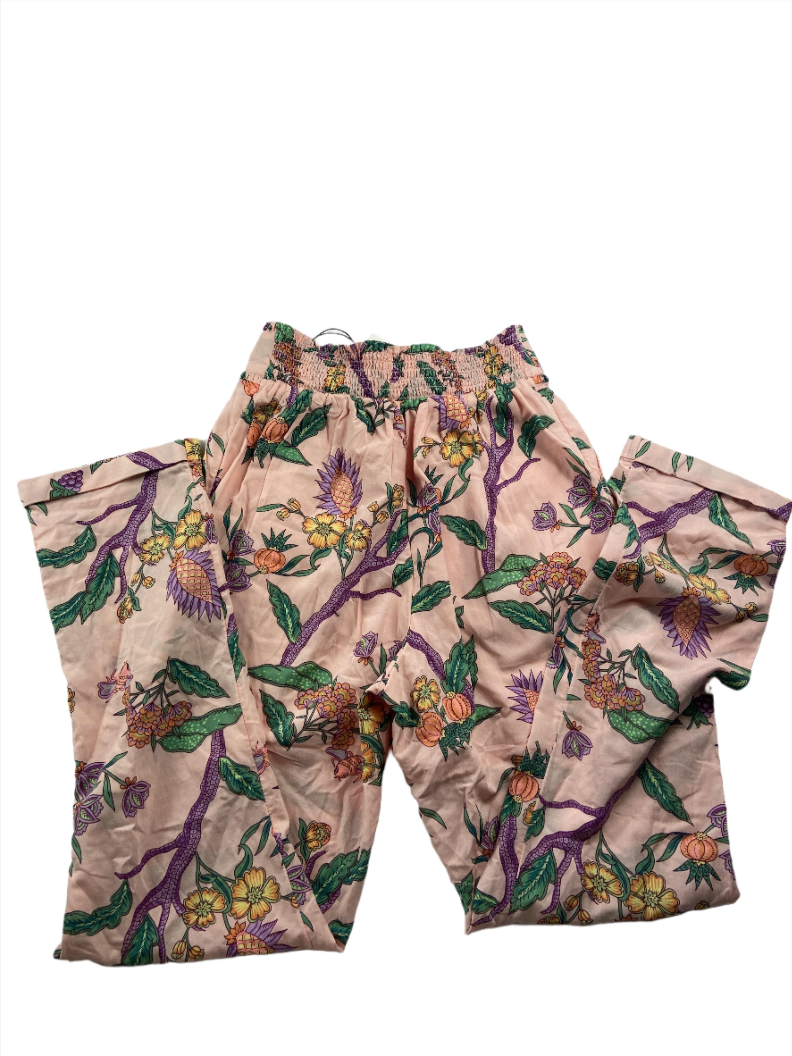 Stoffhosen Hosen & Jeans Kleidung Hose mit flower Print Rear Image Last Season