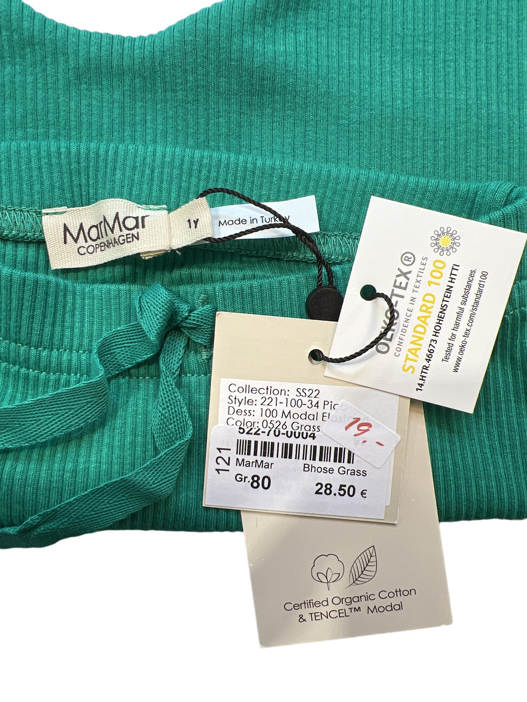Stoffhosen Hosen & Jeans Kleidung Grüne Stoffhose Label Image Last Season