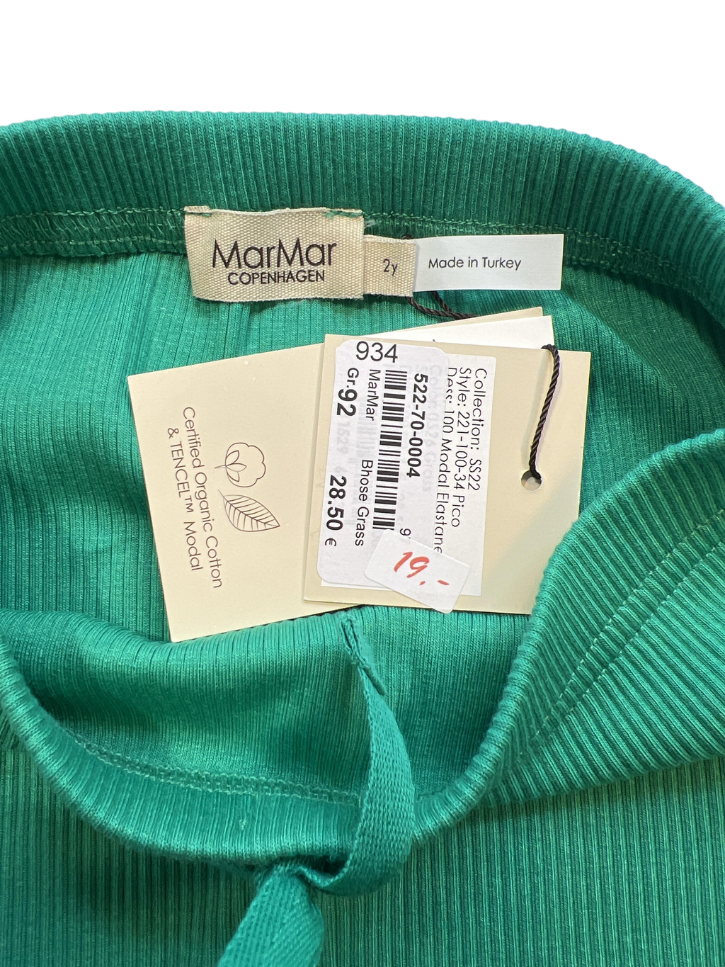 Stoffhosen Hosen & Jeans Kleidung Grüne Stoffhose Label Image Last Season