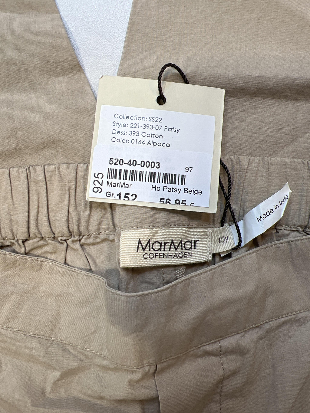 Stoffhosen Hosen & Jeans Kleidung Beige Stoffhose Label Image Last Season