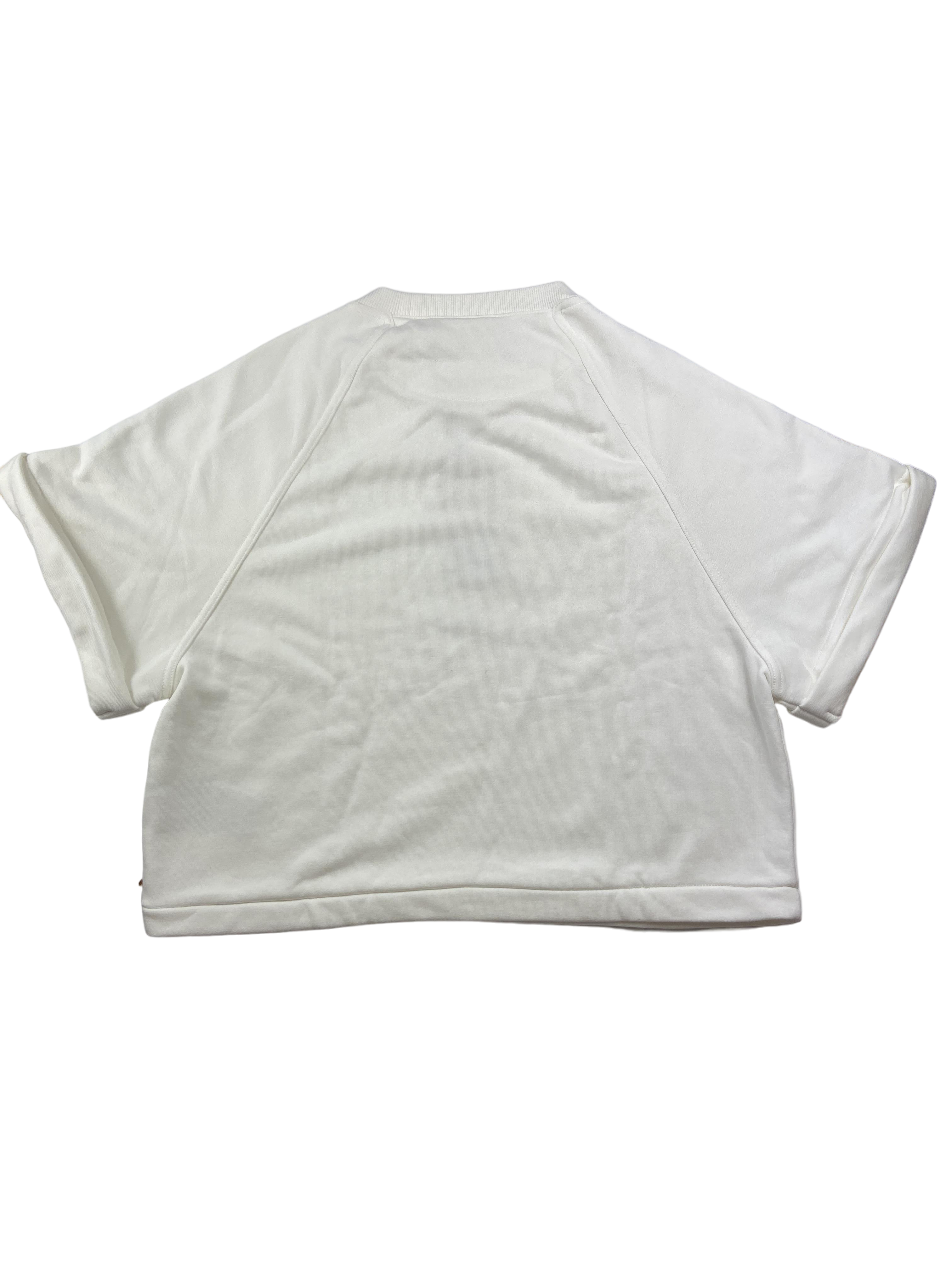 Sweatshirts & Hoodies Kleidung Sweatshirt Kurzarm bestickt Blume Rear Image Last Season