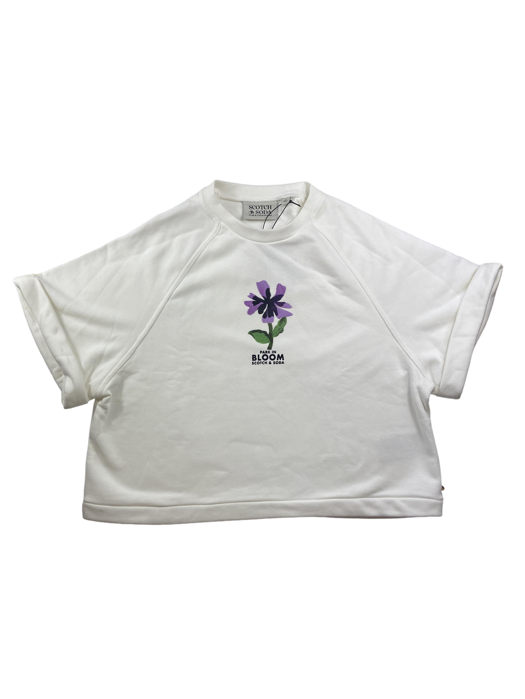 Sweatshirts & Hoodies Kleidung Sweatshirt Kurzarm bestickt Blume Front Image Last Season