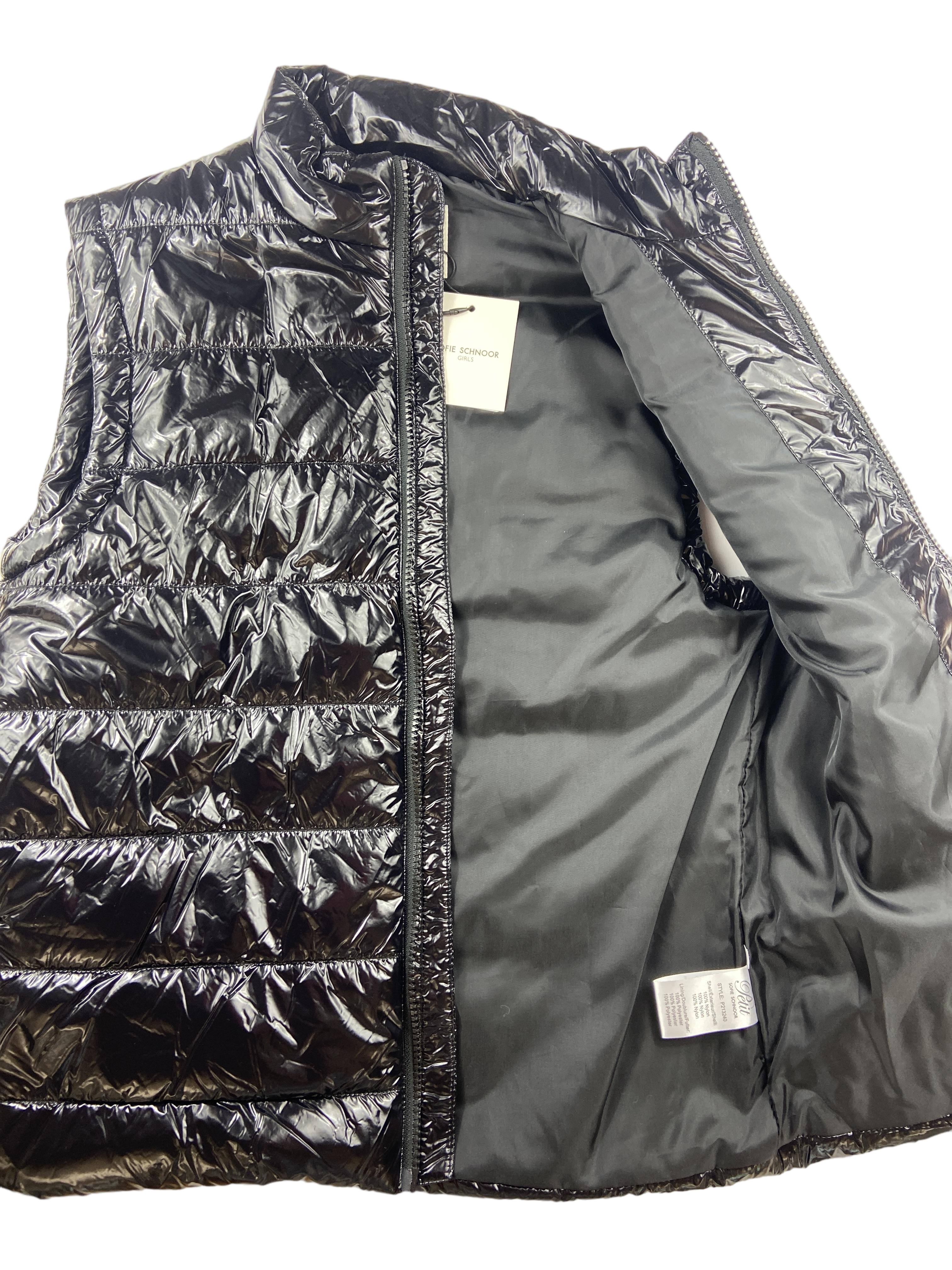 Jacken & Westen Kleidung Weste Schwarz Glänzend Label Image Last Season