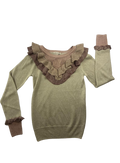 Strickpullover & Strickjacken Kleidung Glitter Mix Pullover mit Volants Front Image Last Season