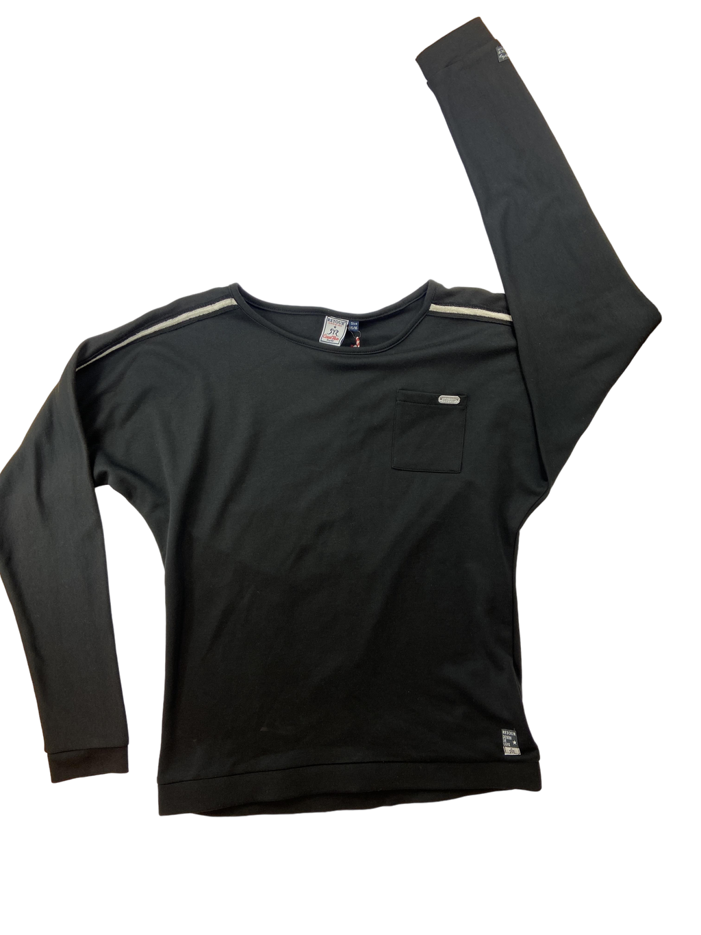 Sweatshirts & Hoodies Kleidung Yaiza Black hoodie Front Image Last Season