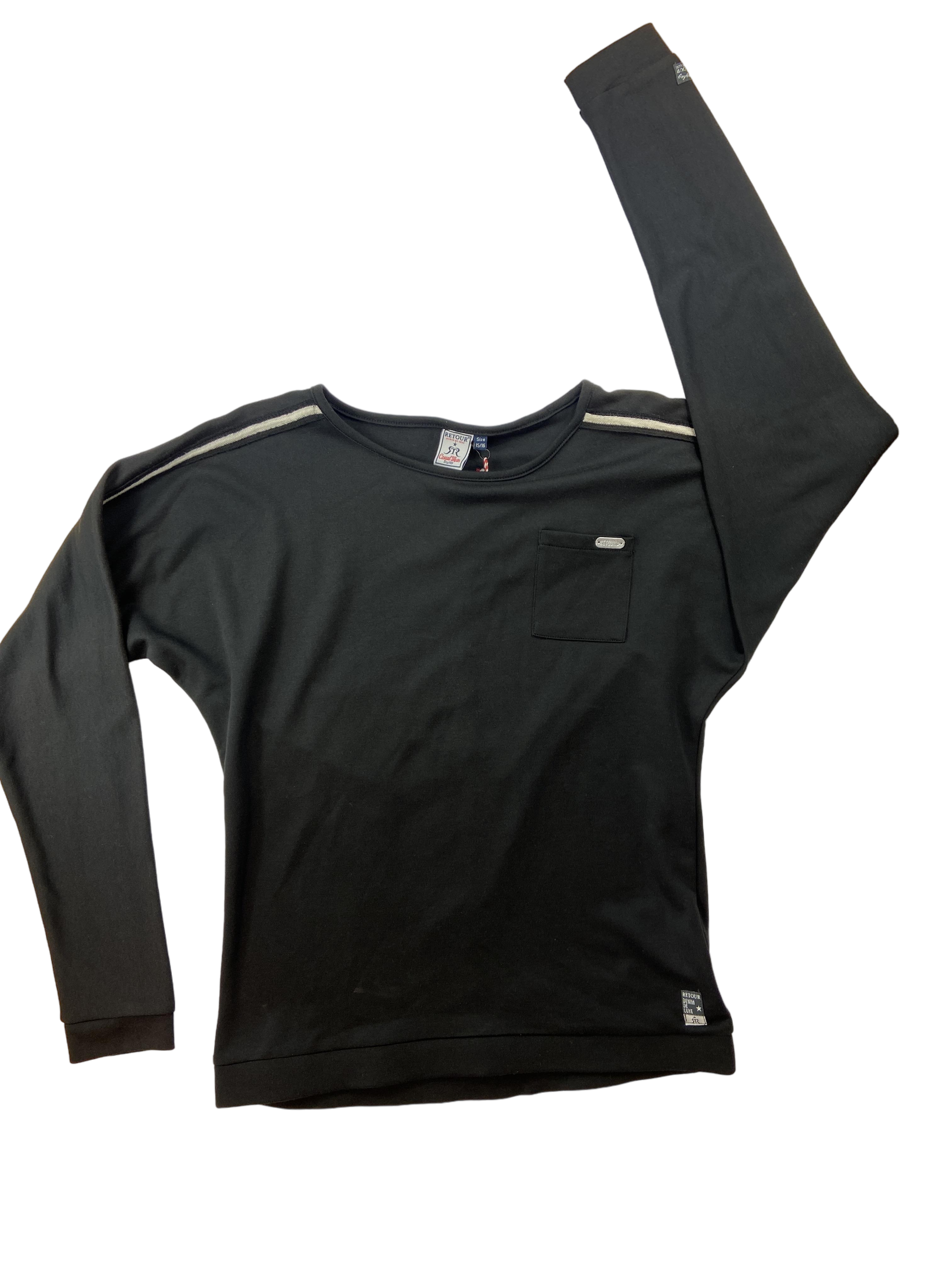 Sweatshirts & Hoodies Kleidung Yaiza Black hoodie Front Image Last Season