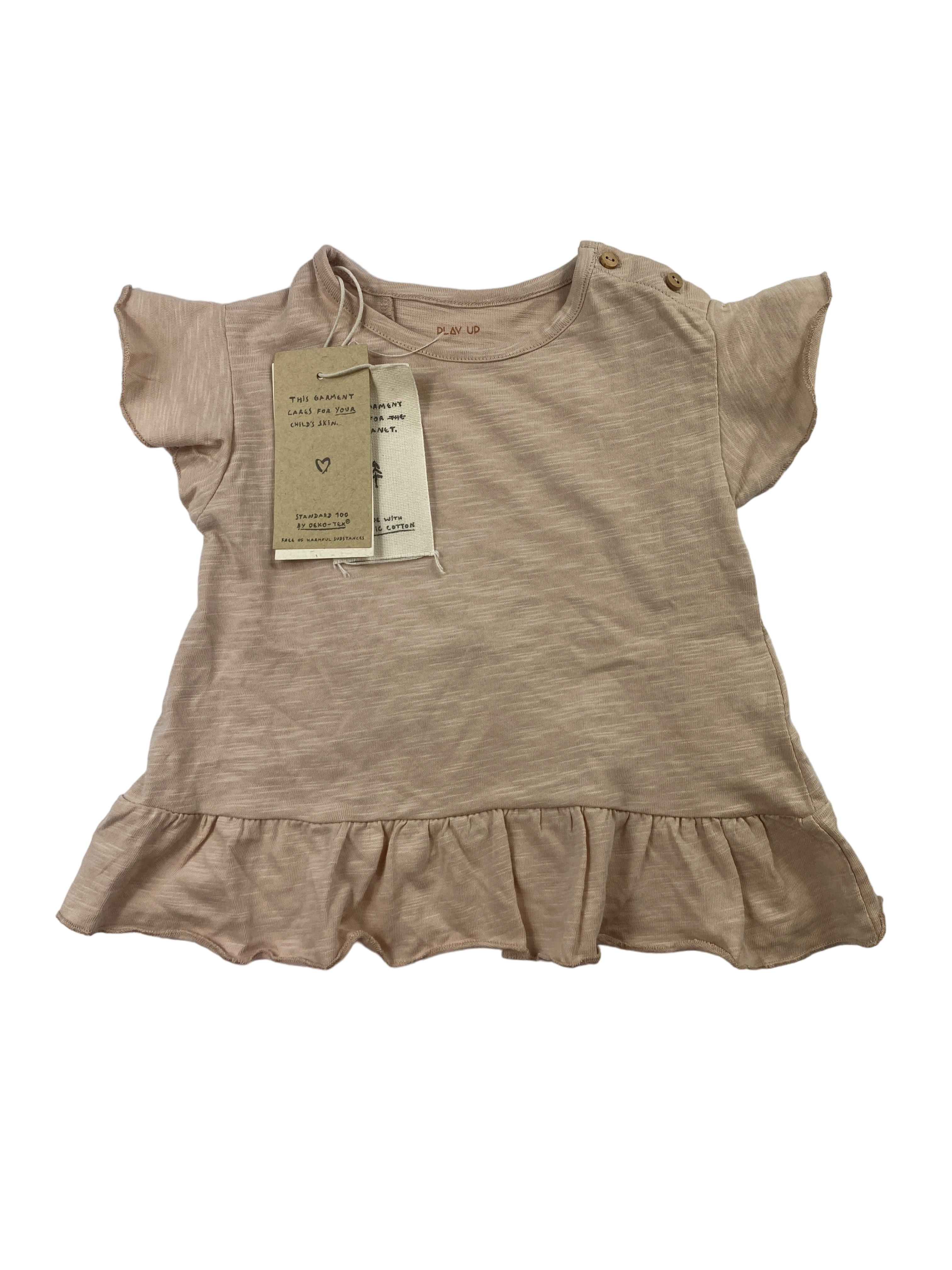 T-Shirts T-Shirts & Tops Kleidung T-Shirt mit Raffung Front Image Last Season
