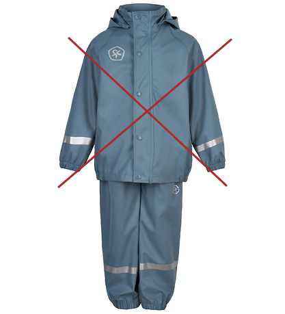 Regenanzug Caiptain Blue mit Trägern