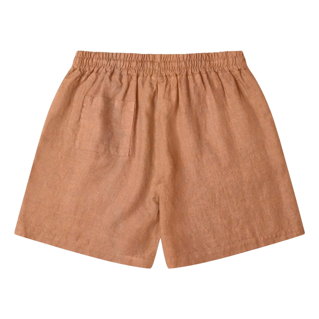 Damen kurze Hosen & Shorts Damen Hosen & Jeans Damenmode Shorts Leinen | Braun Matona Rear Image Last Season