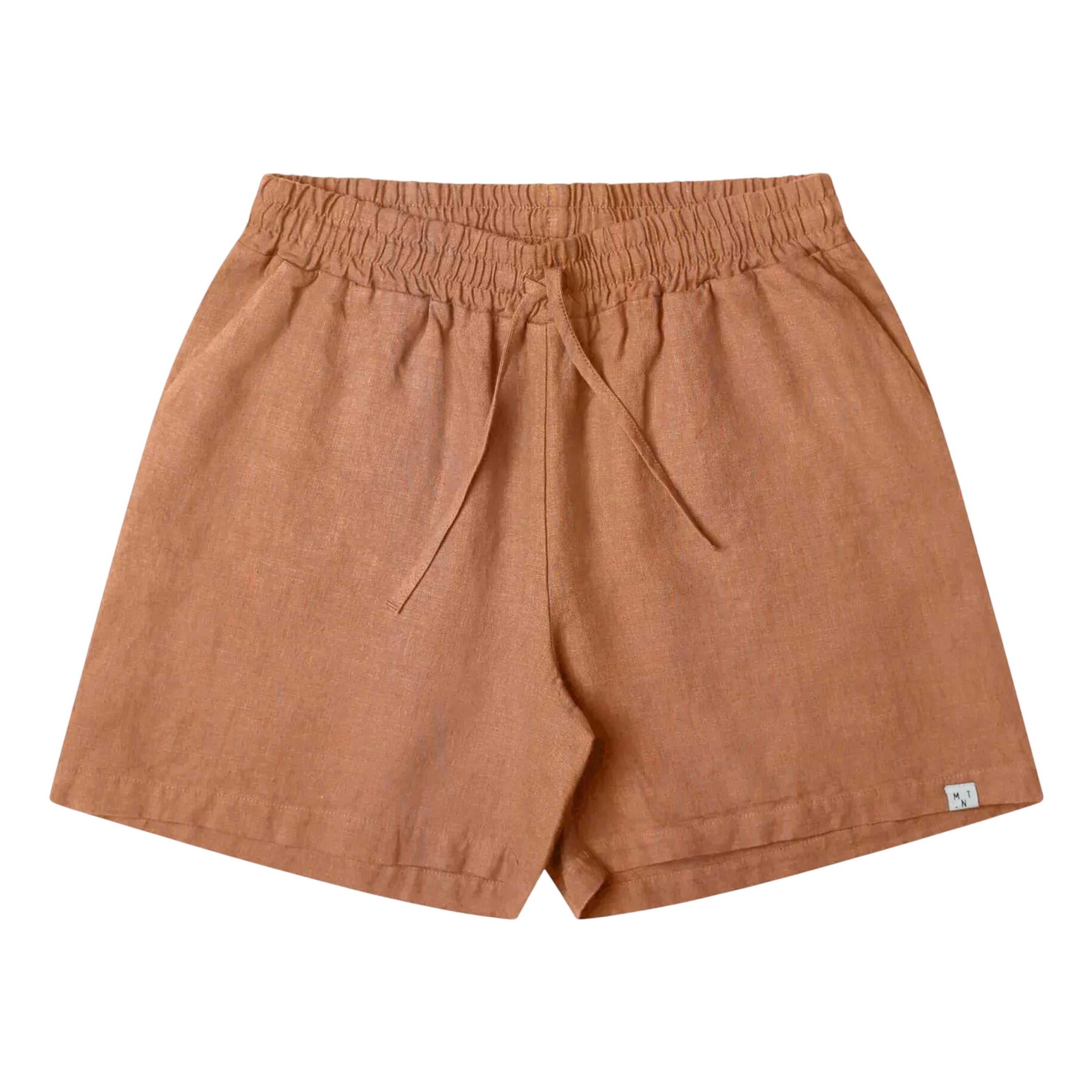 Damen kurze Hosen & Shorts Damen Hosen & Jeans Damenmode Shorts Leinen | Braun Matona Front Image Last Season