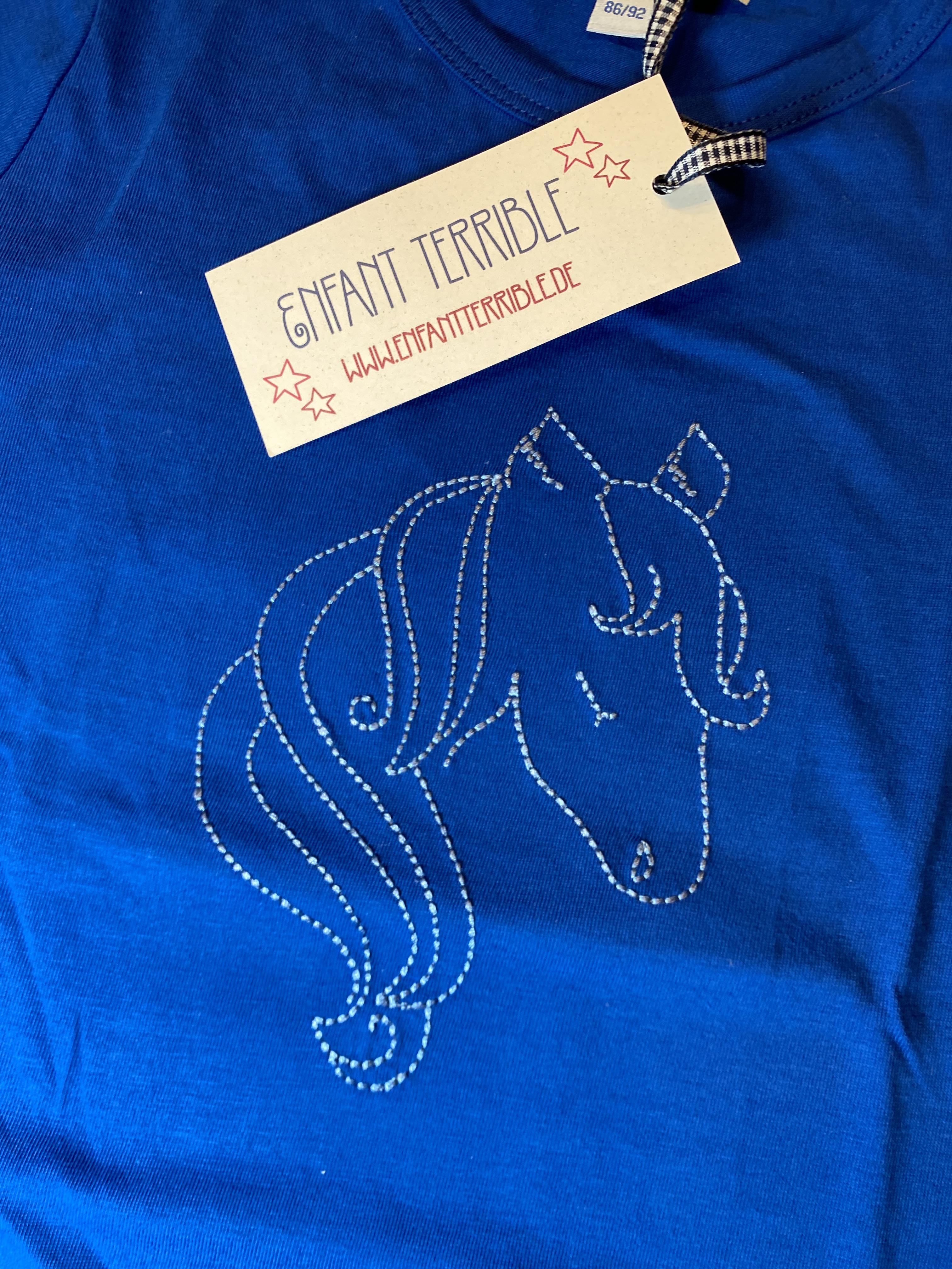 T-Shirts T-Shirts & Tops Kleidung T-Shirst mit Pferdestckerei Enfant Terrible Rear Image Last Season