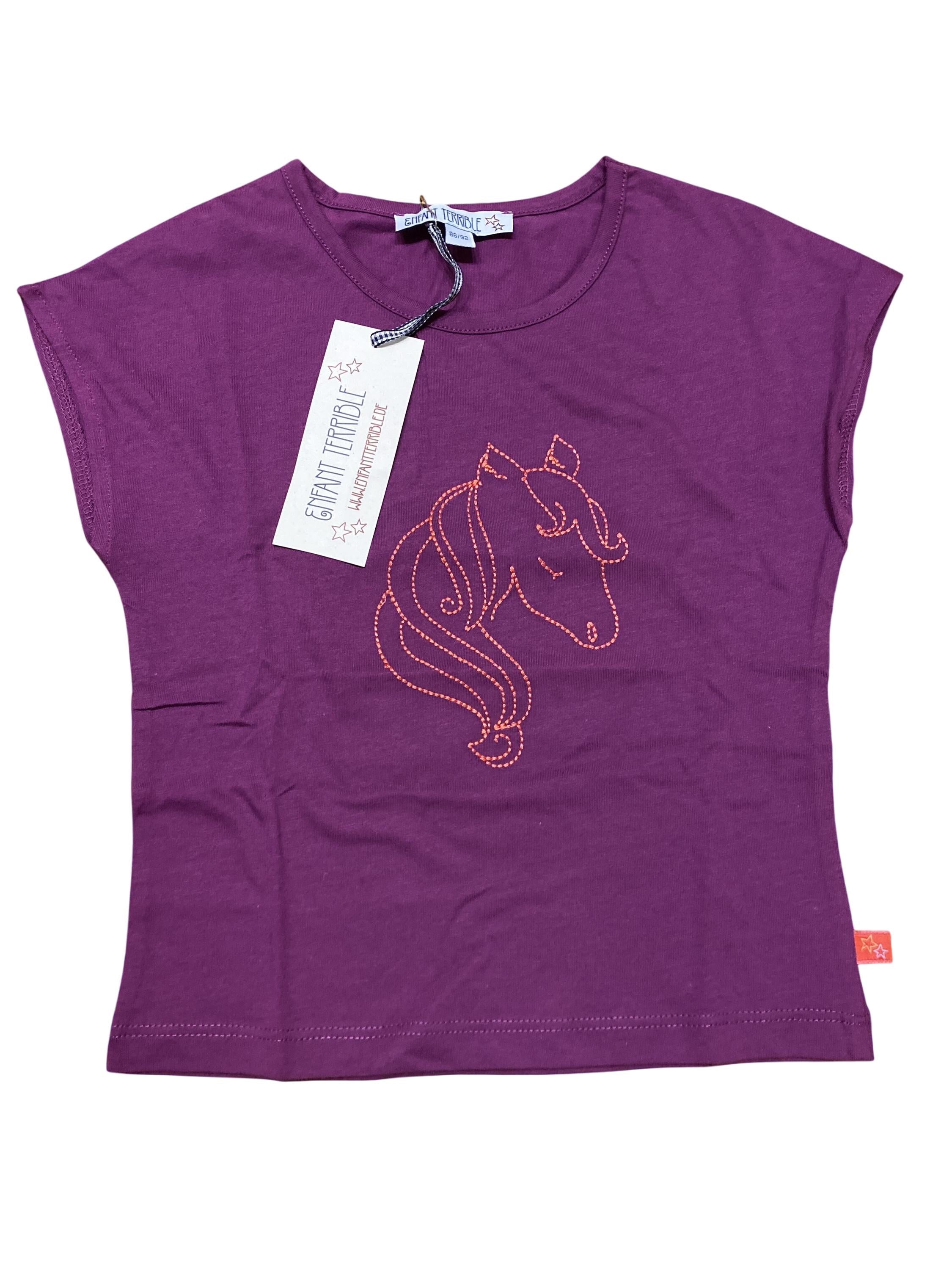 T-Shirts T-Shirts & Tops Kleidung T-Shirst mit Pferdestckerei Enfant Terrible Front Image Last Season