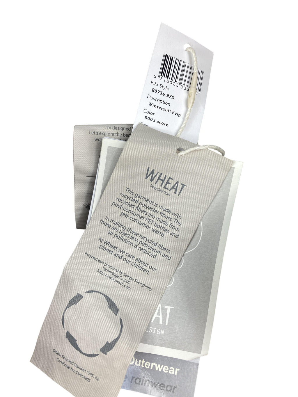 Schneeanzüge Schneekleidung Kleidung Winteranzug Wheat Label Image Last Season