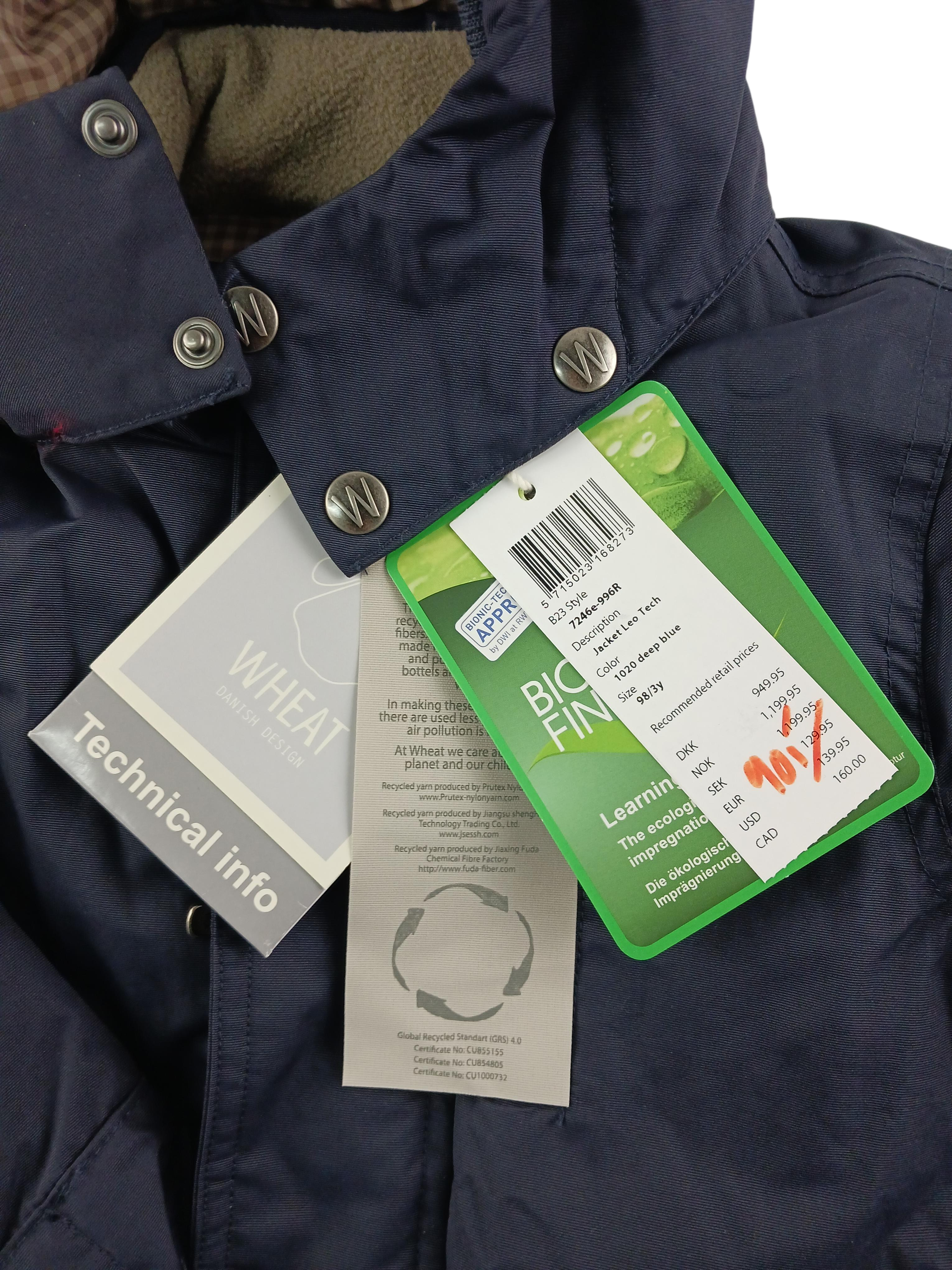 Kleidung Winterjacke Wheat Label Image Last Season