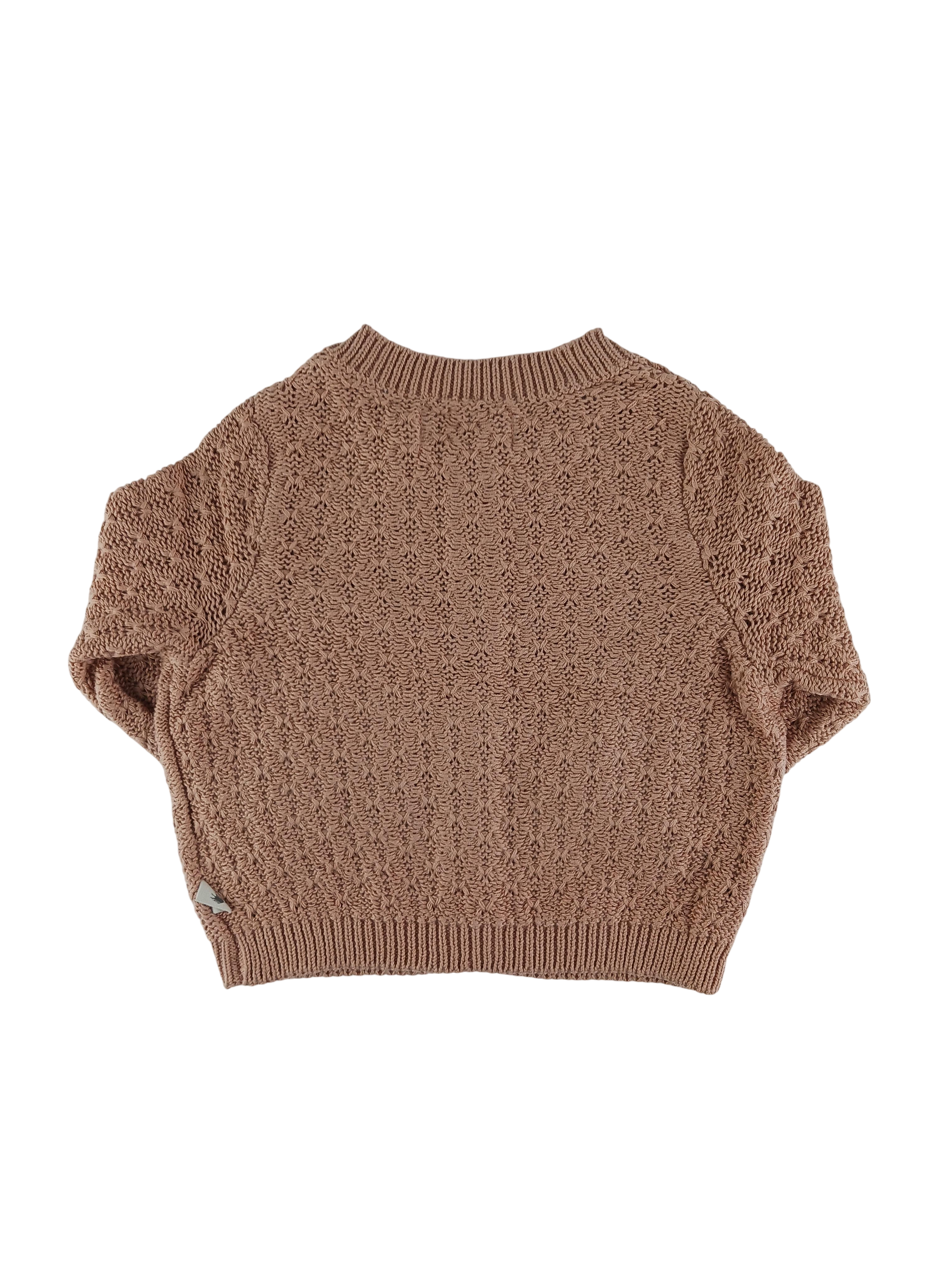Kleidung Strickjacke Wheat Rear Image Last Season