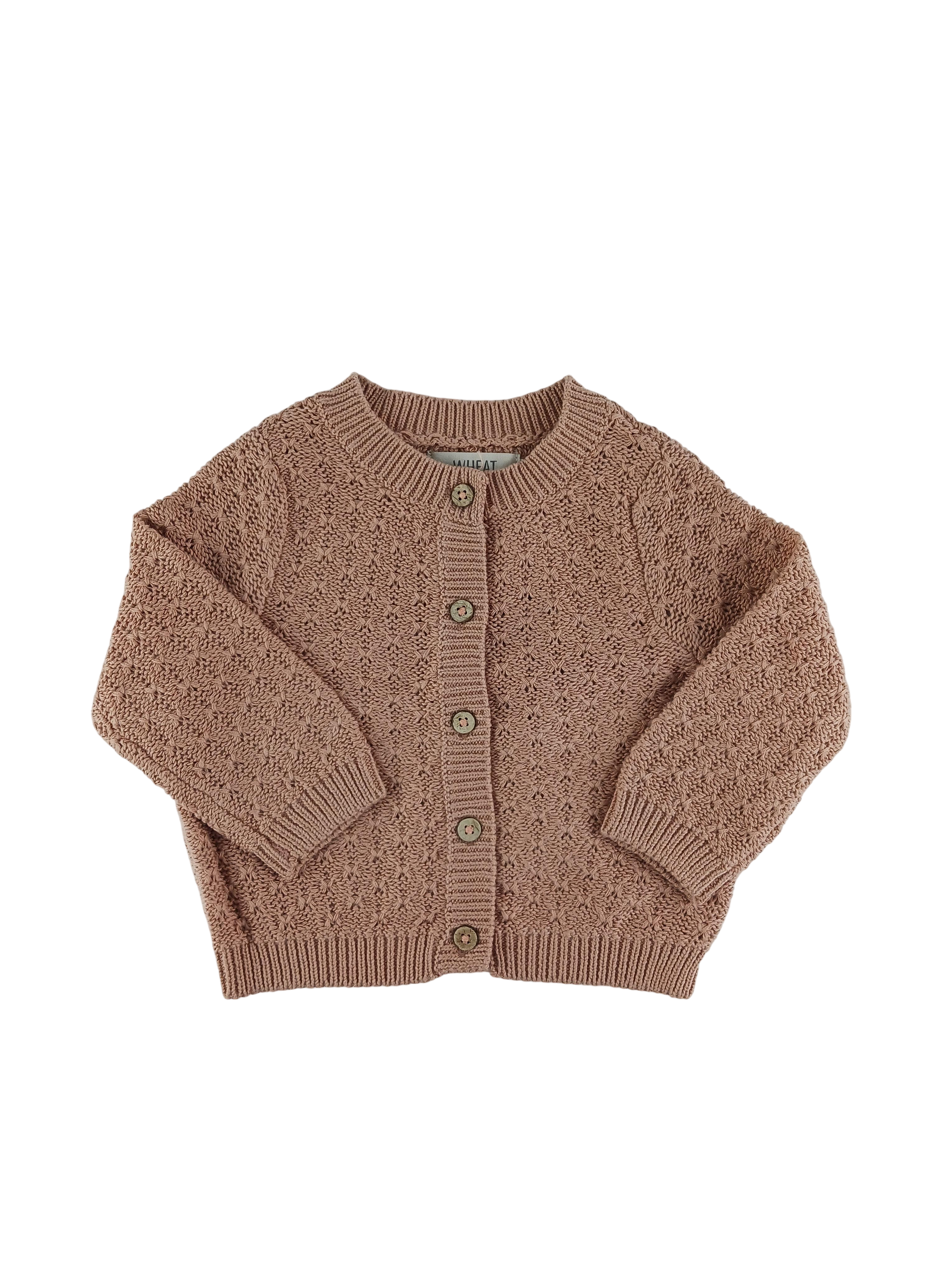 Kleidung Strickjacke Wheat Front Image Last Season