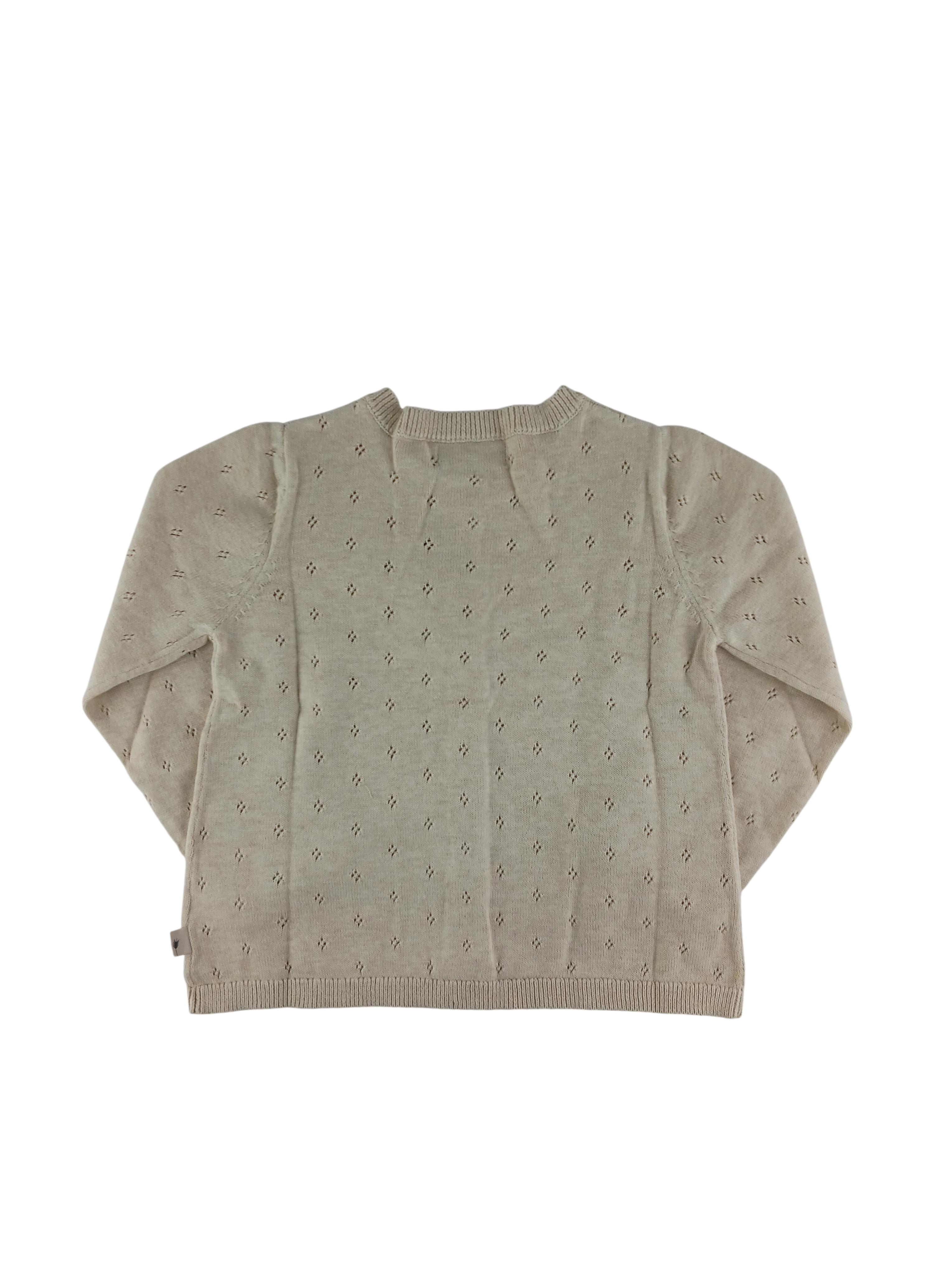 Kleidung Strickjacke Wheat Rear Image Last Season