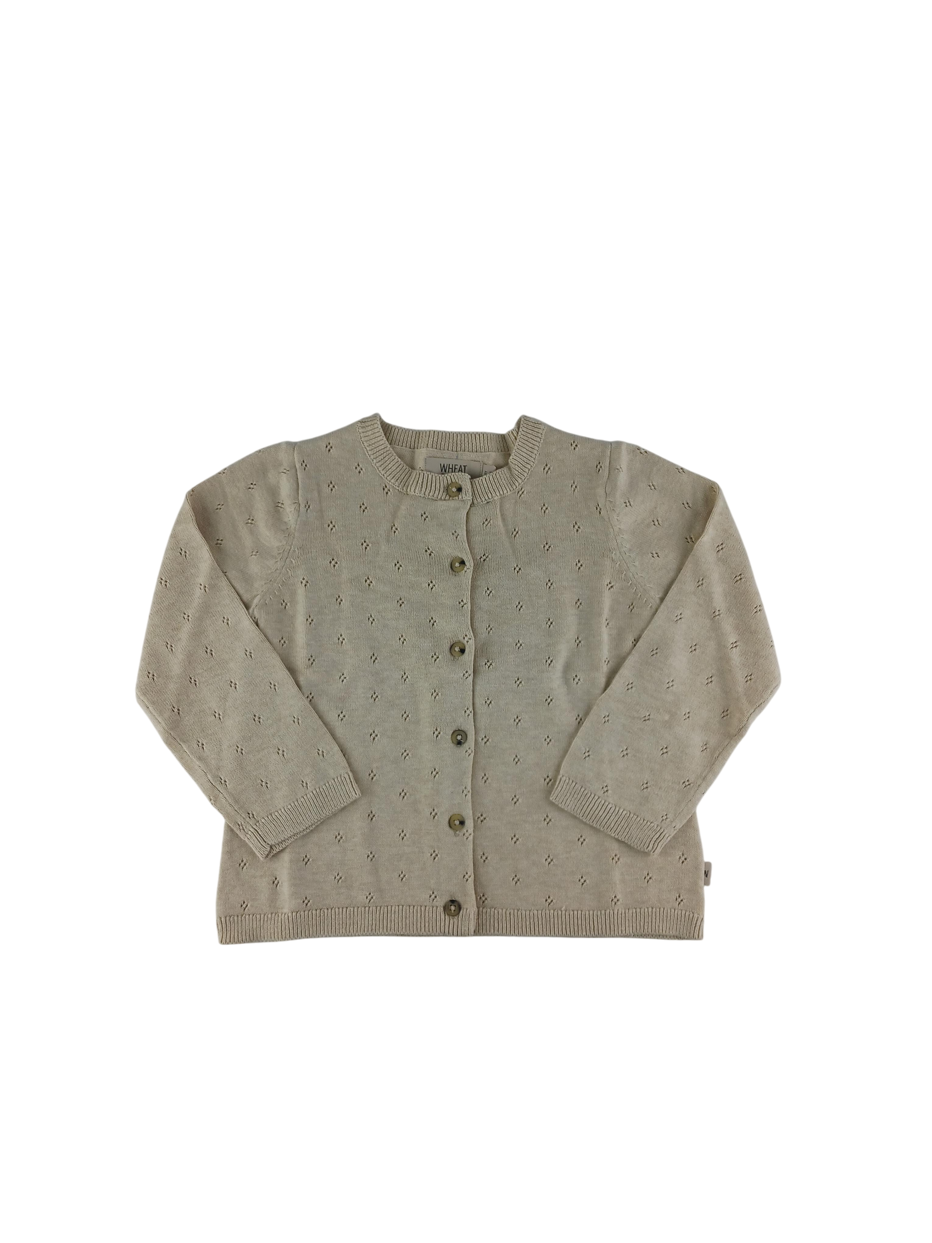 Kleidung Strickjacke Wheat Front Image Last Season