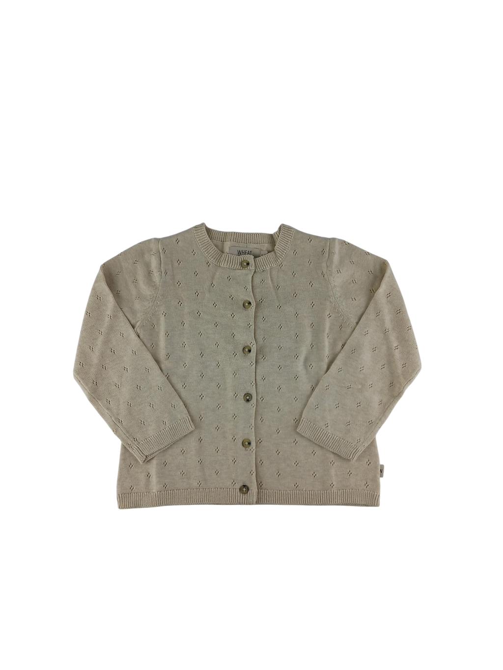 Kleidung Strickjacke Wheat Front Image Last Season