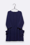 Lena Kleid in violetlauem Tencel 86/92, 98/104 & 158/164