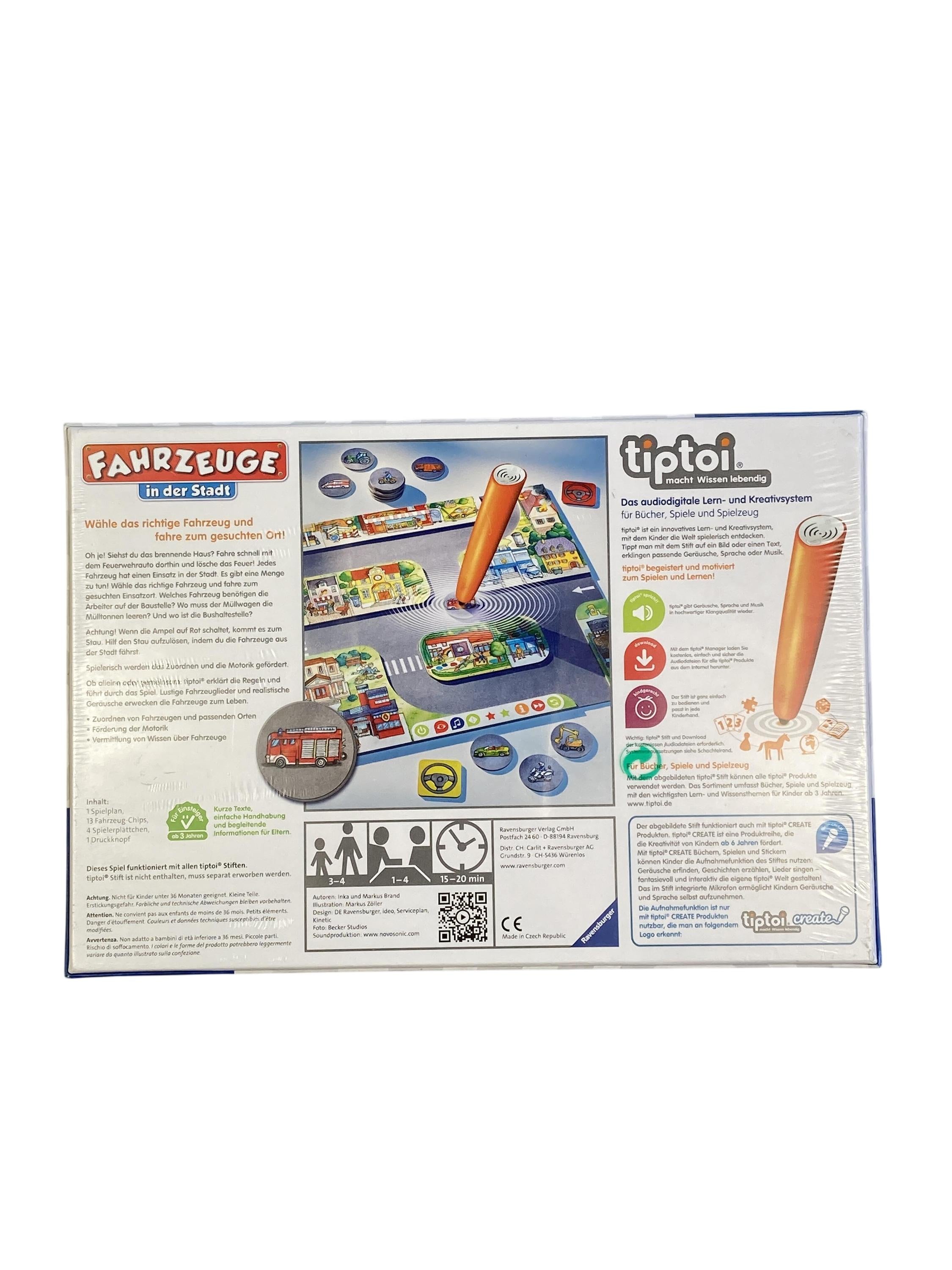 TipToi Spiele TipToi Spielen & Lernen tiptoi Fahrzeuge in der Stadt Ravensburger  Rear Image Second Hand