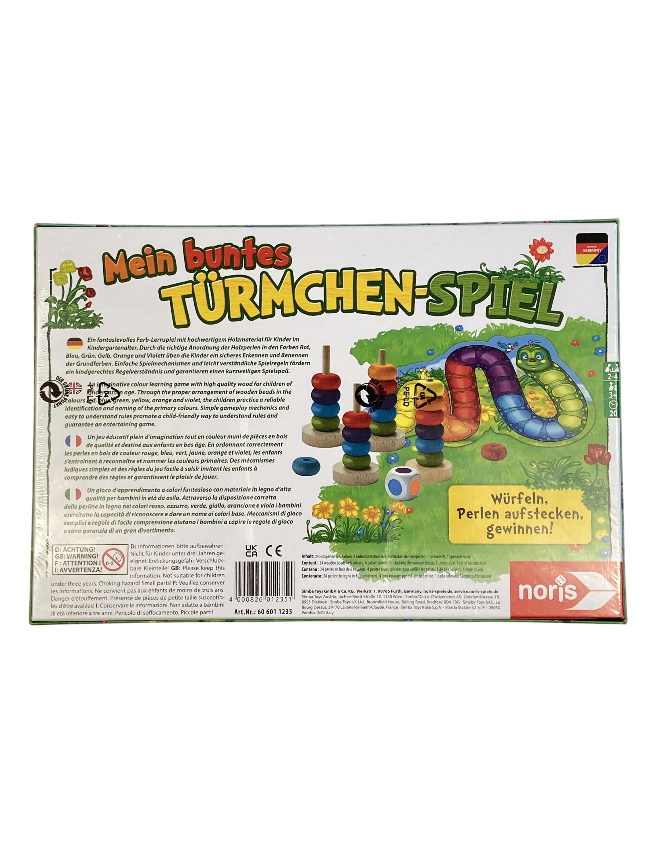 Brettspiele Brett- / Gesellschaftsspiele Spielen & Lernen Mein buntes Türmchen Spiel Noris Rear Image Second Hand