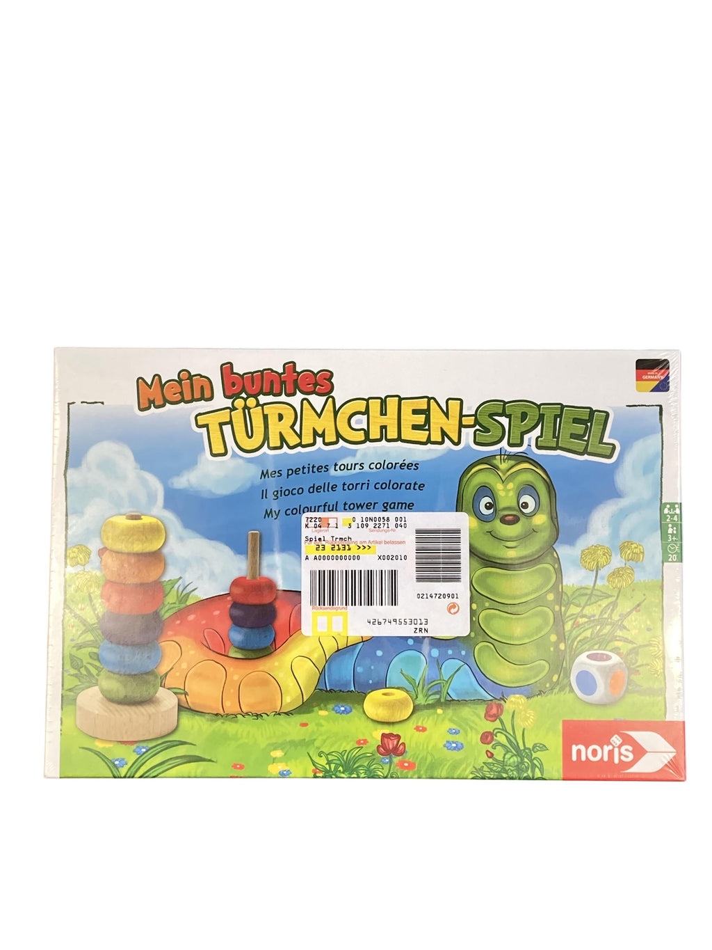 Brettspiele Brett- / Gesellschaftsspiele Spielen & Lernen Mein buntes Türmchen Spiel Noris Front Image Second Hand