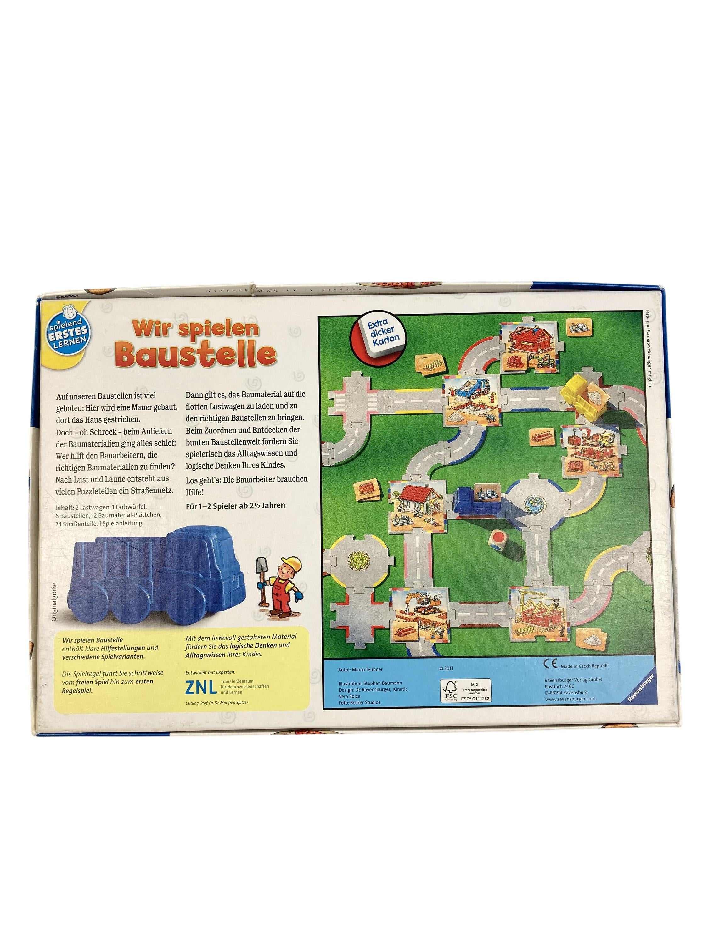 Brett- / Gesellschaftsspiele Spielen & Lernen Wie spielen Baustelle Ravensburger  Rear Image Second Hand