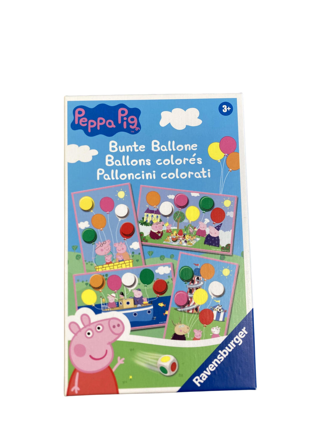 Brettspiele Brett- / Gesellschaftsspiele Spielen & Lernen Peppa Pig bunte Ballons Ravensburger Front Image Close to Perfect, Second Hand