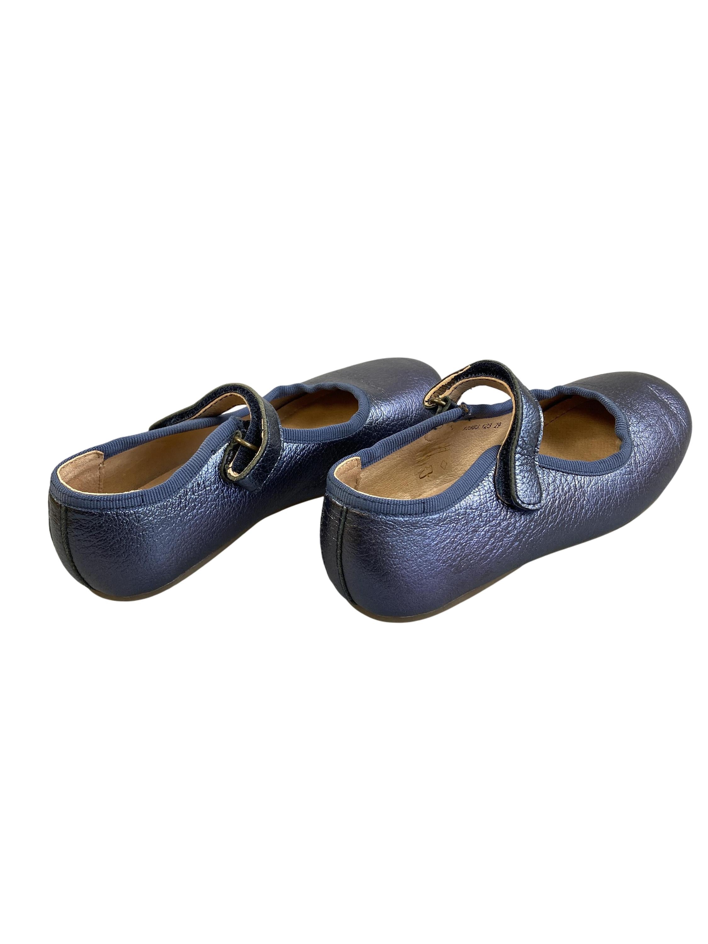 Ballerinas & Spangenschuhe Schuhe Riemchenballerinas Klett Natural World Rear Image Second Hand