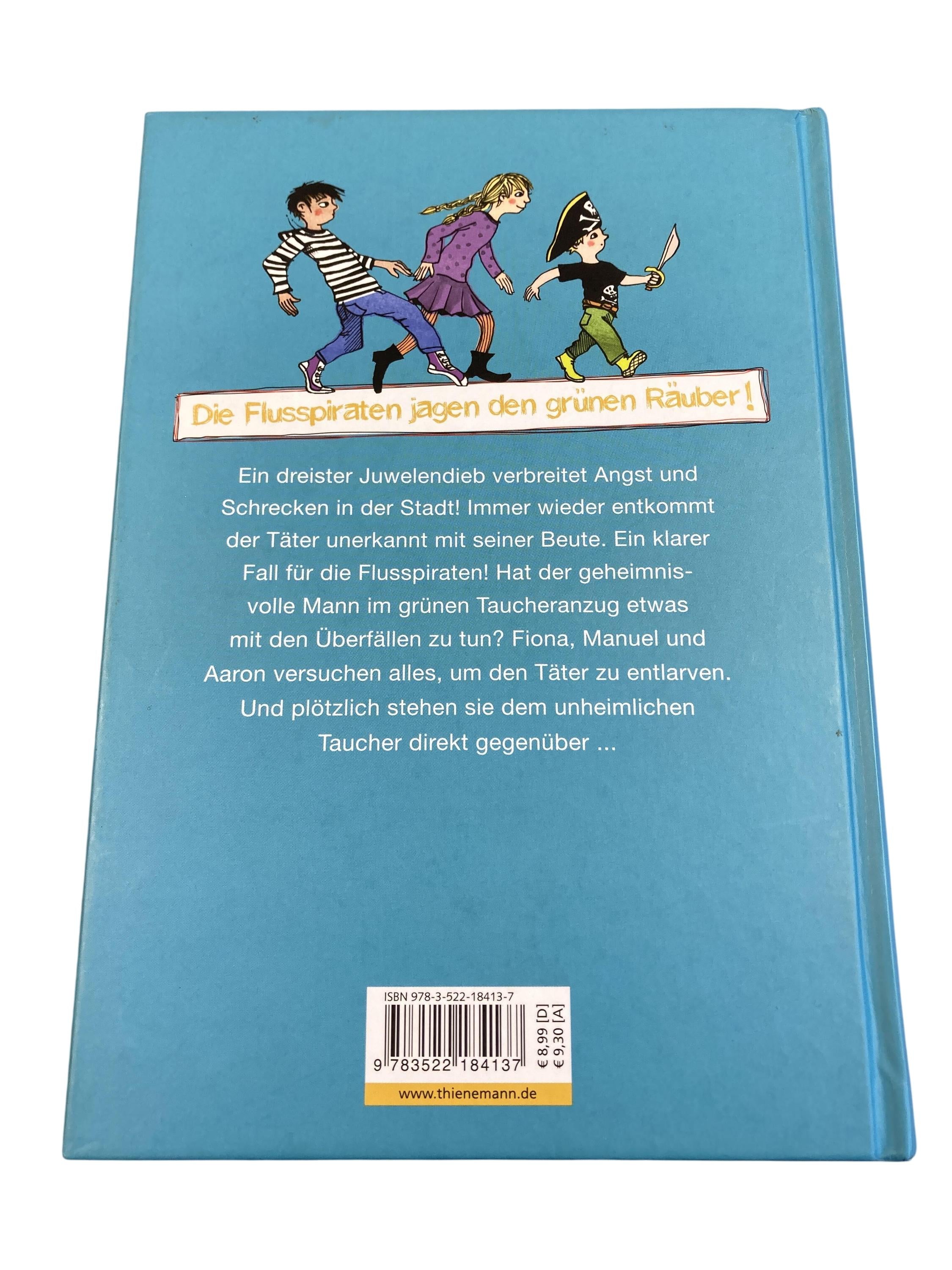 Kinderbücher Bücher Spielen & Lernen Ein Fall für die Flusspiraten - Auf der Spur des grünen Räubers Thienemann  Rear Image Second Hand