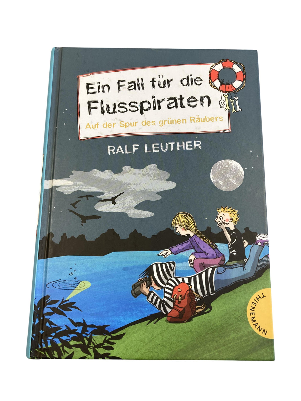 Kinderbücher Bücher Spielen & Lernen Ein Fall für die Flusspiraten - Auf der Spur des grünen Räubers Thienemann  Front Image Second Hand